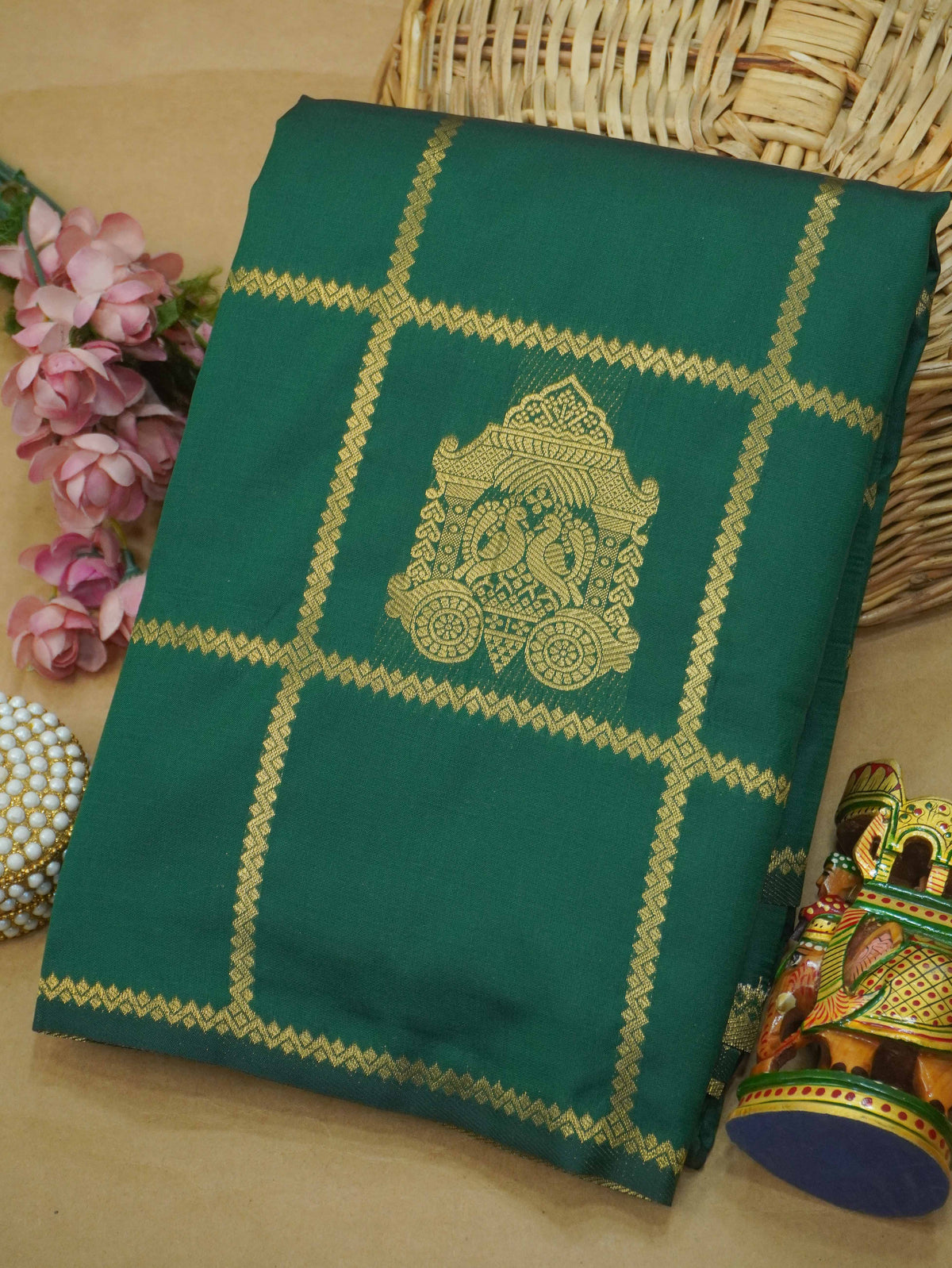 Semi Kanchi Silk Saree | TTDS3722
