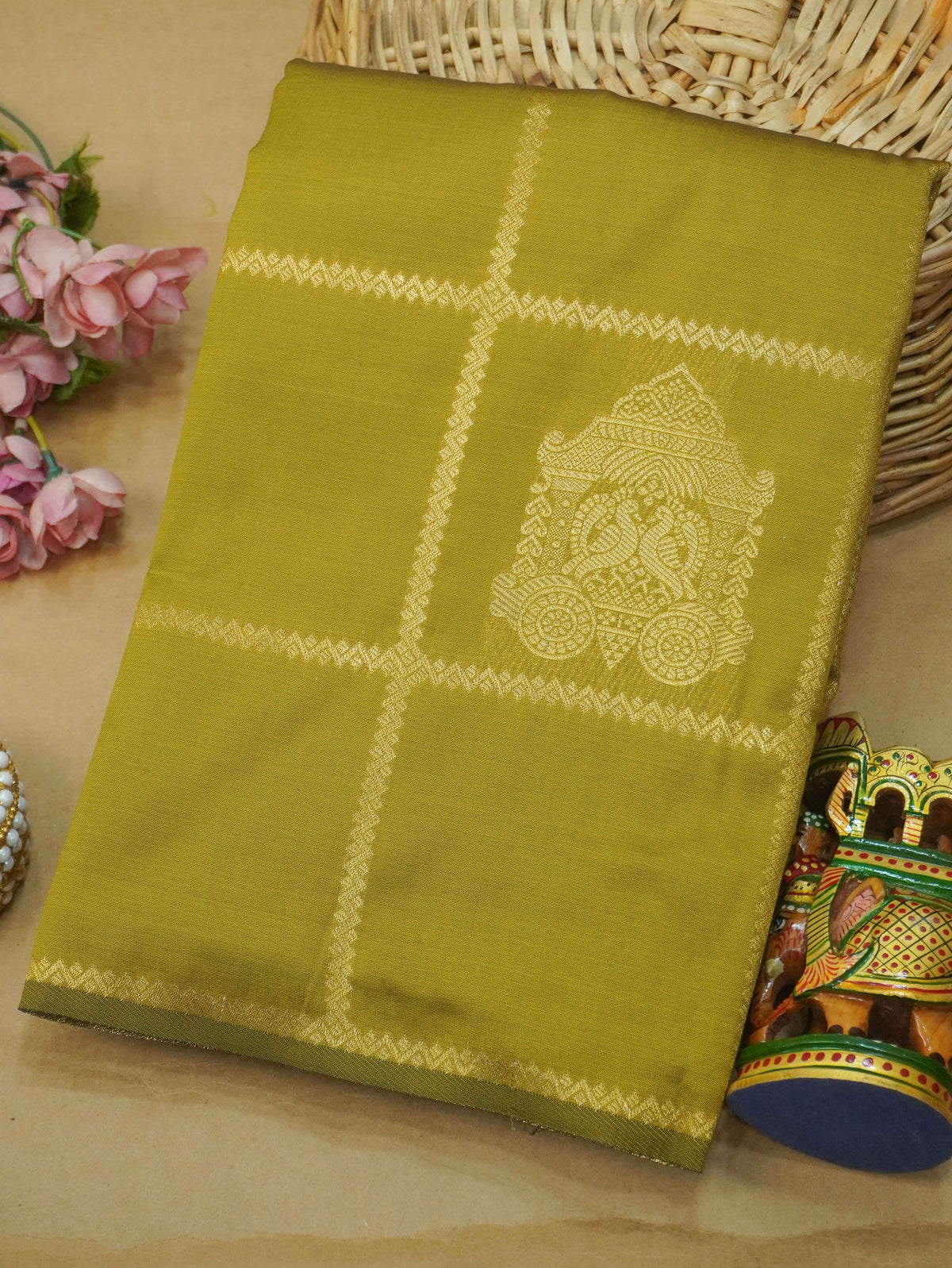 Semi Kanchi Silk Saree | TTDS3722
