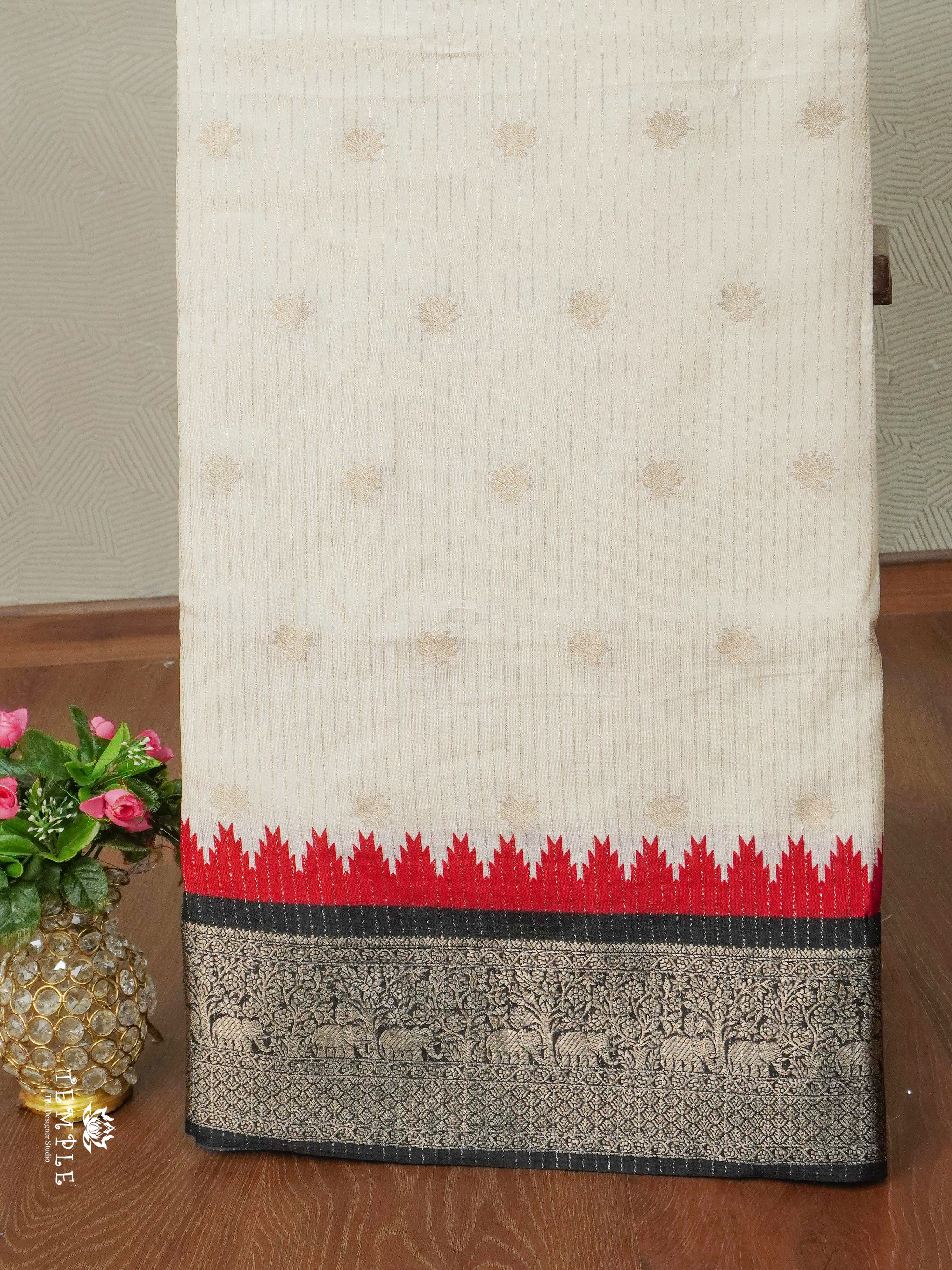 Vaira Oosi Saree(Black Border) | TTDS2377