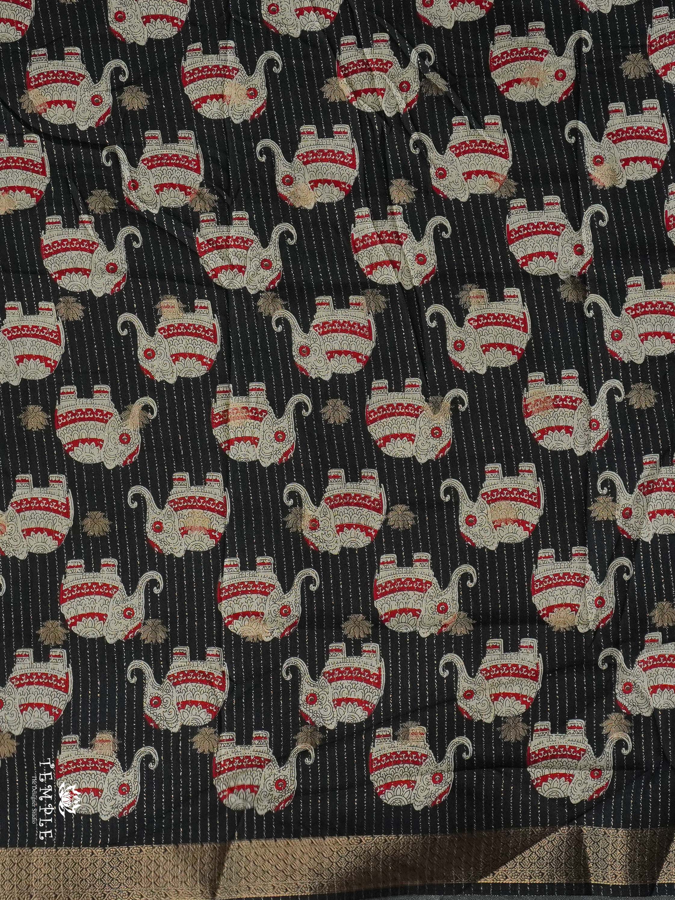 Vaira Oosi Saree(Black Border) | TTDS2377