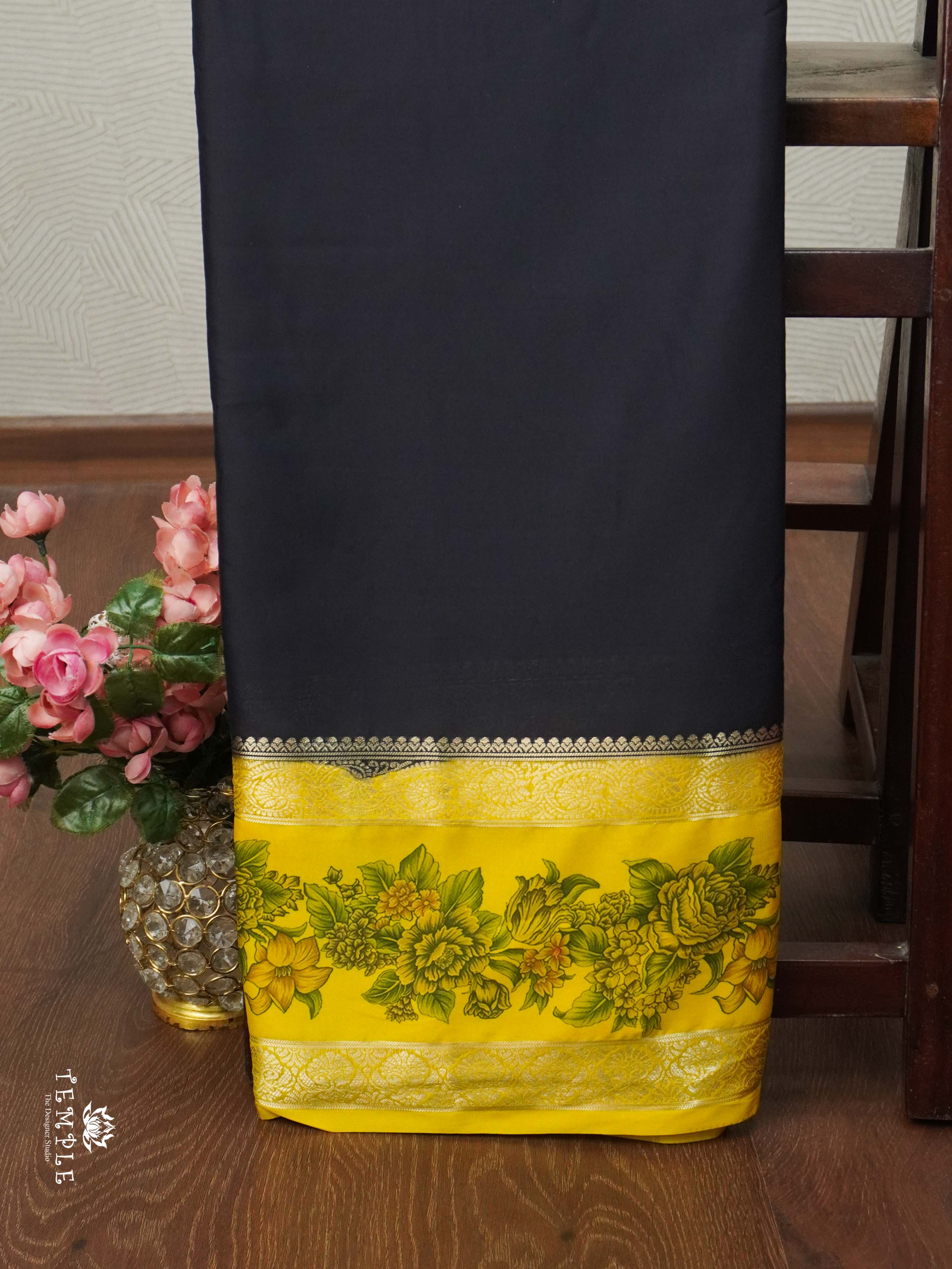 Semi Mysore Crepe Silk Saree | TTDS1930