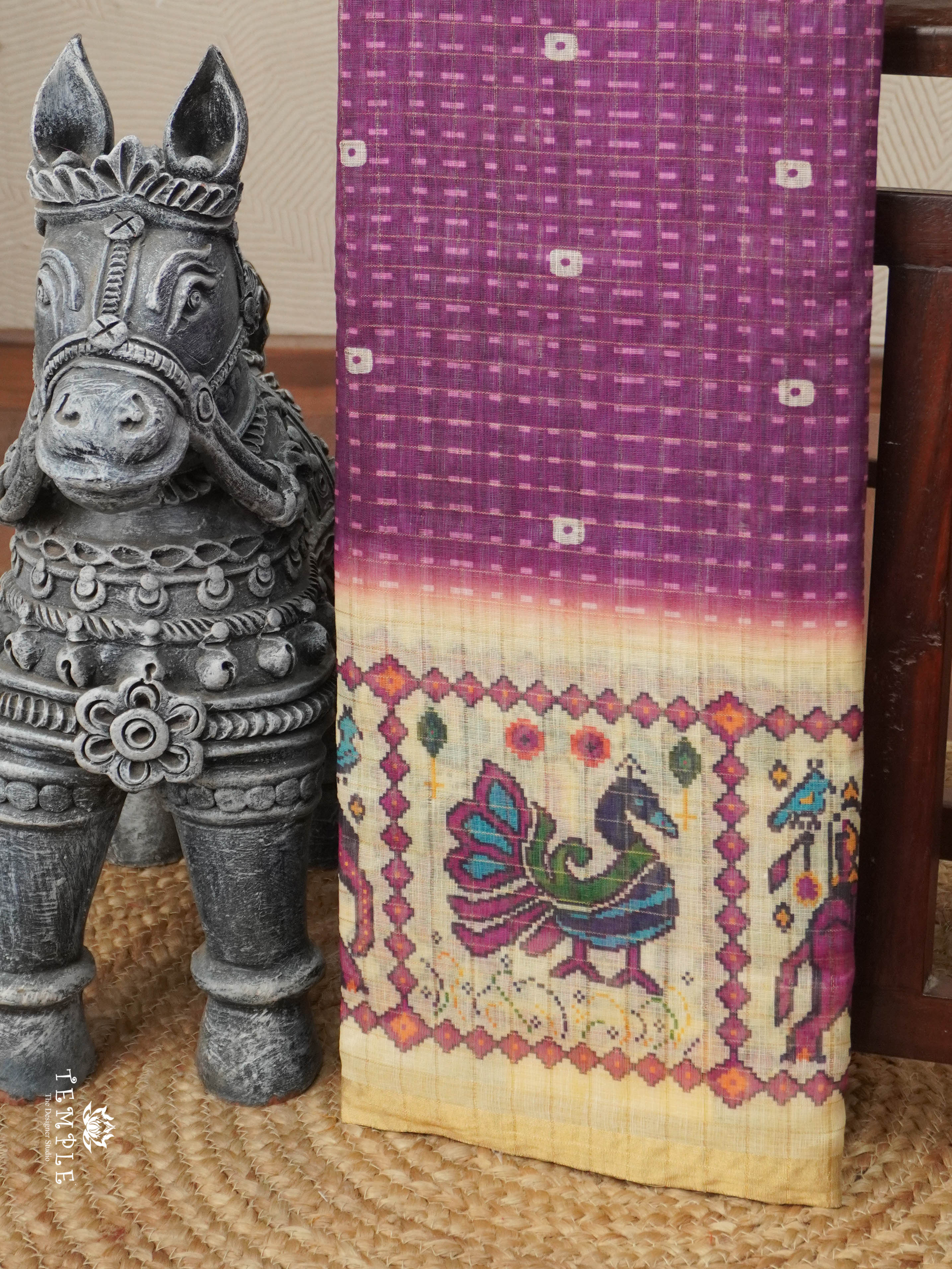 Linen Cotton Saree | TTDS2910