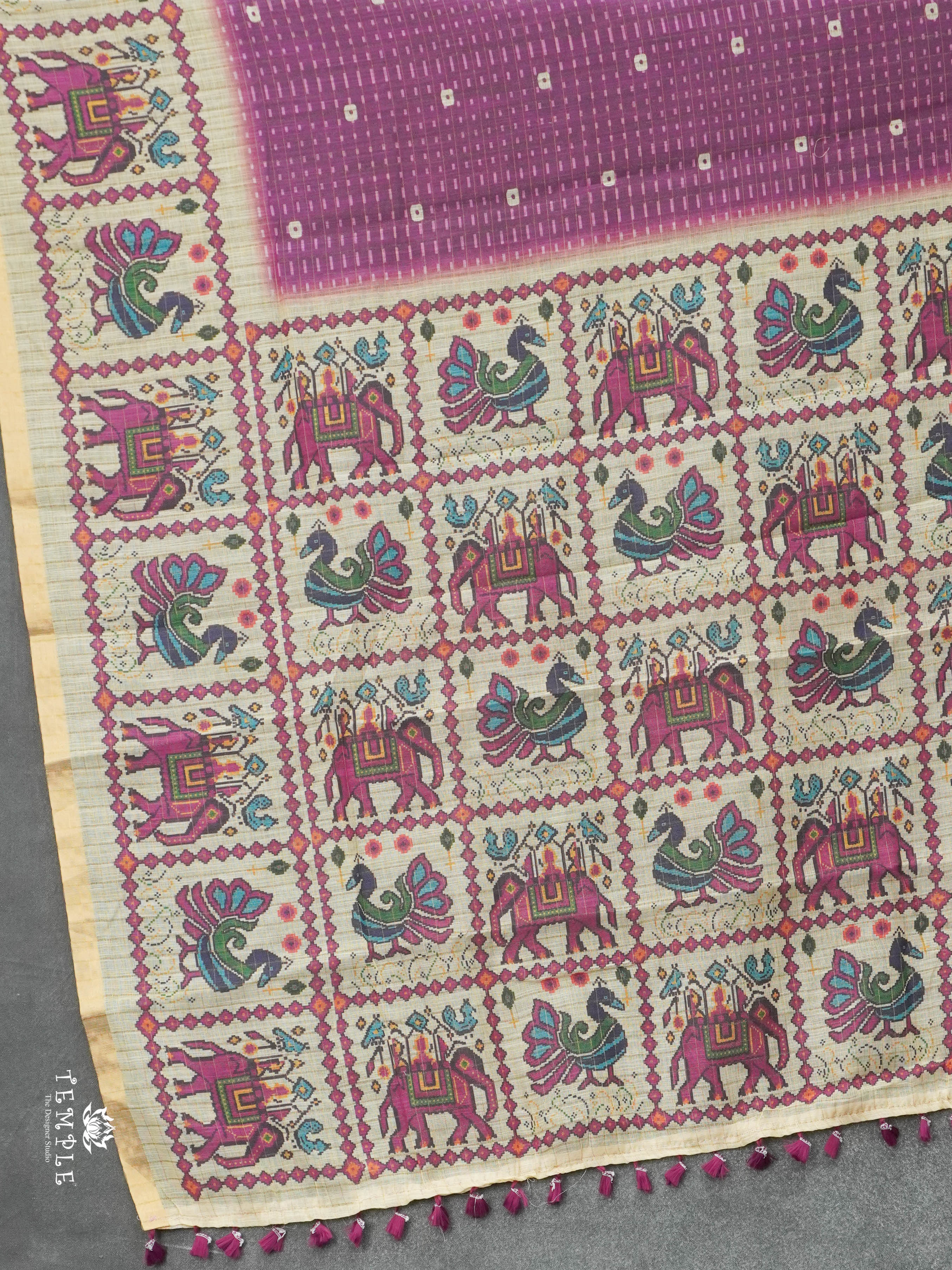 Linen Cotton Saree | TTDS2910