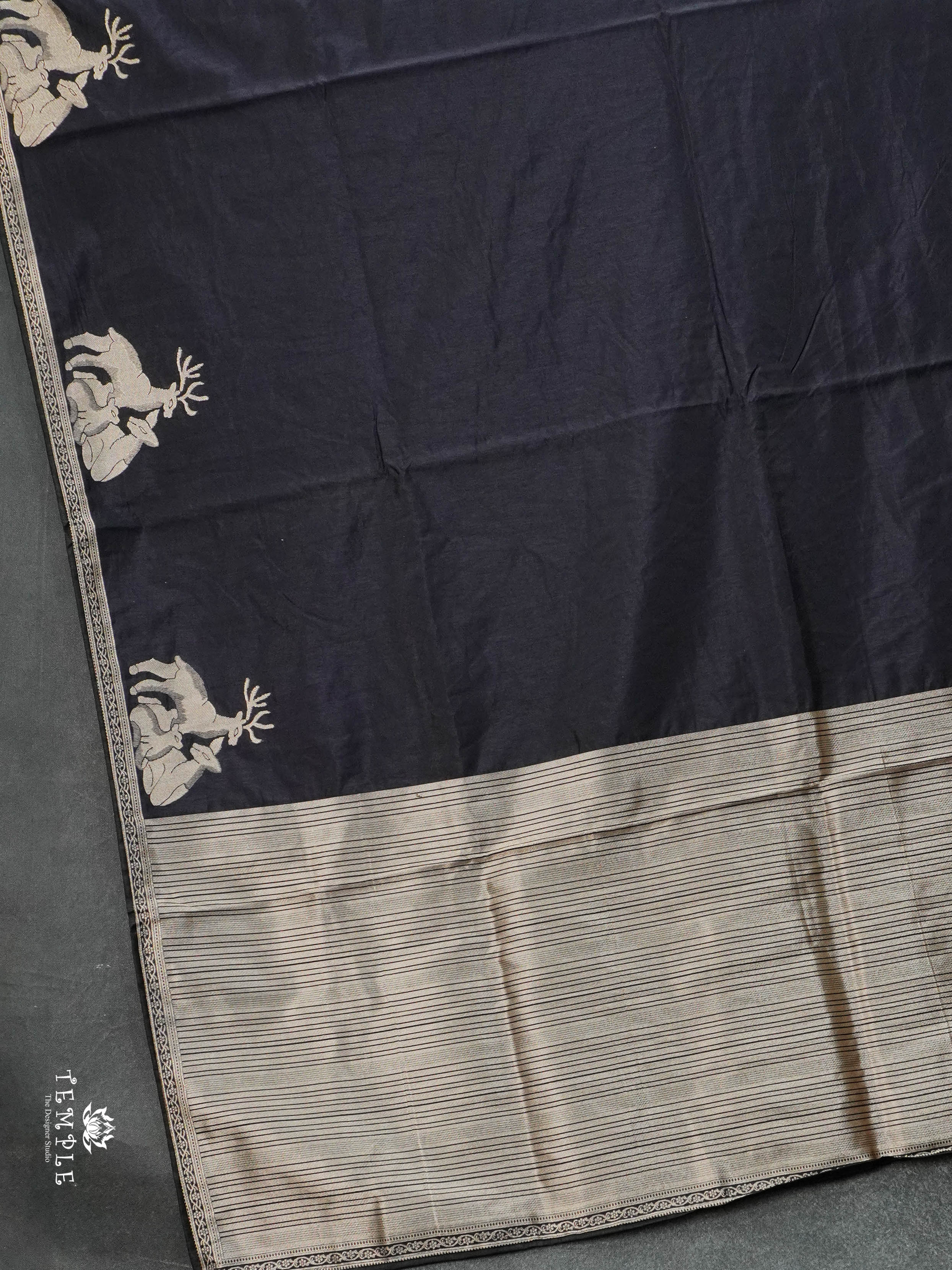 Chanderi Silk Saree With deer Design | TTDS2912