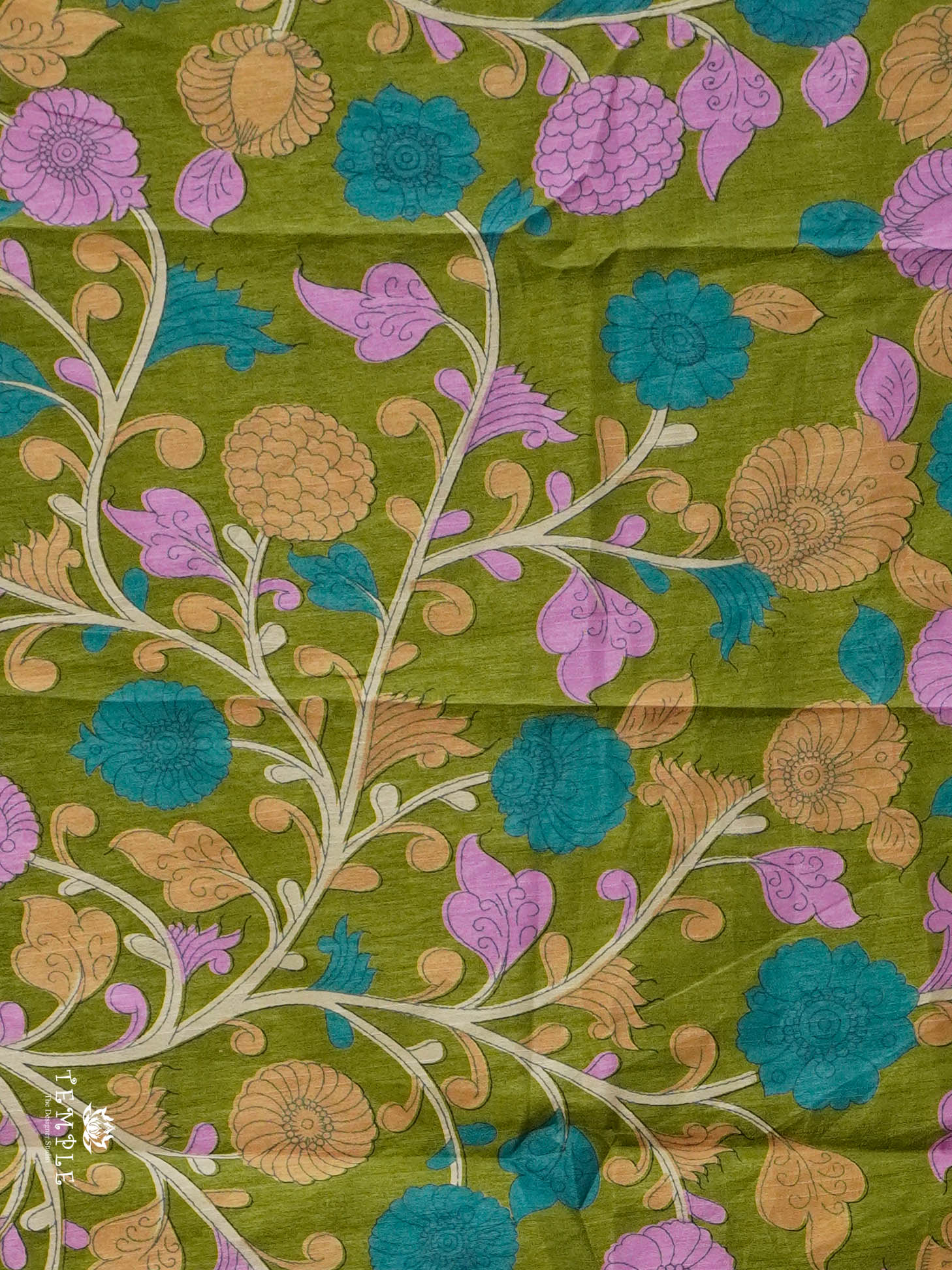 Printed Tussar Saree | TTDS2914