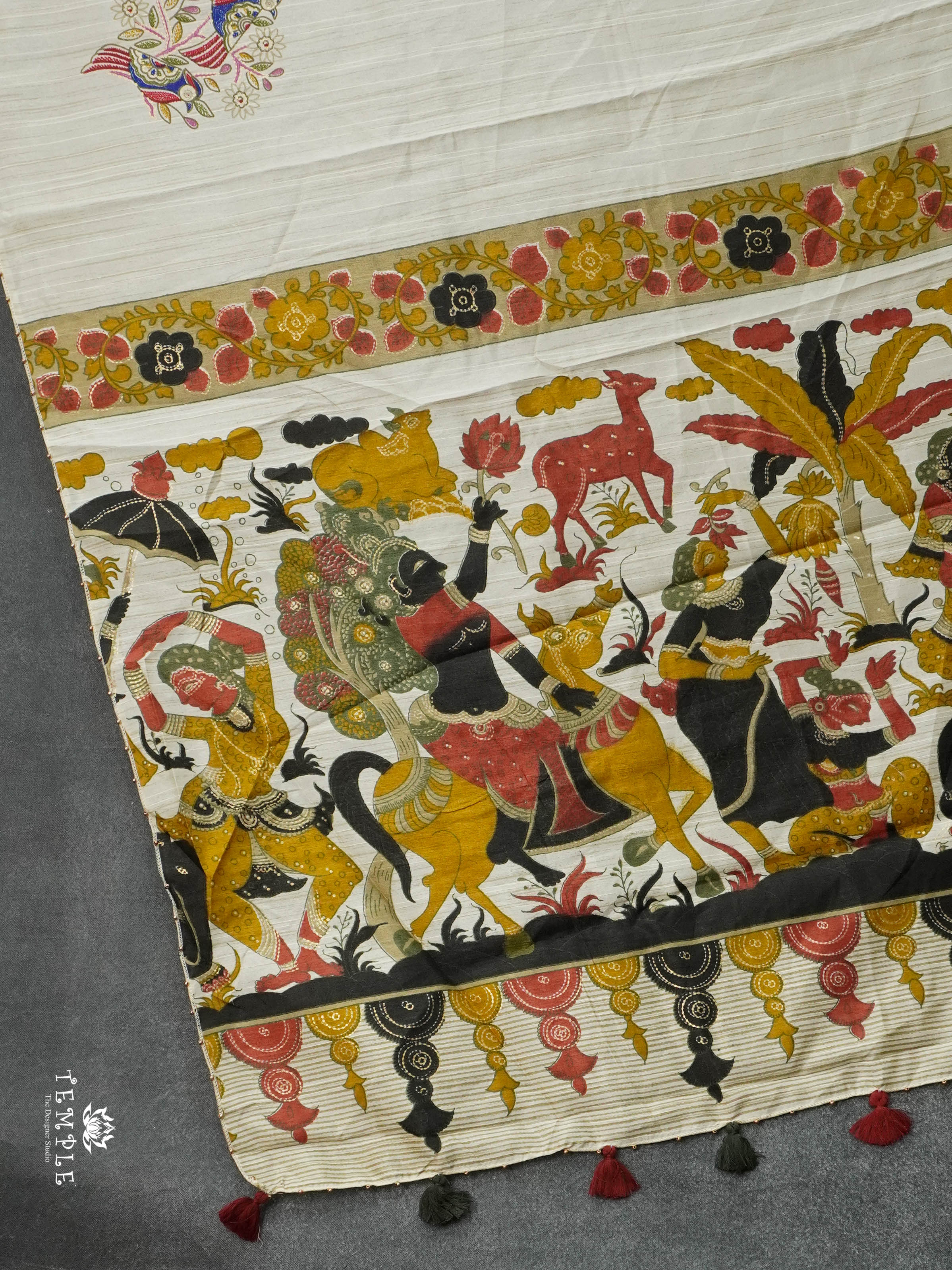 Printed Tussar Saree | TTDS2914