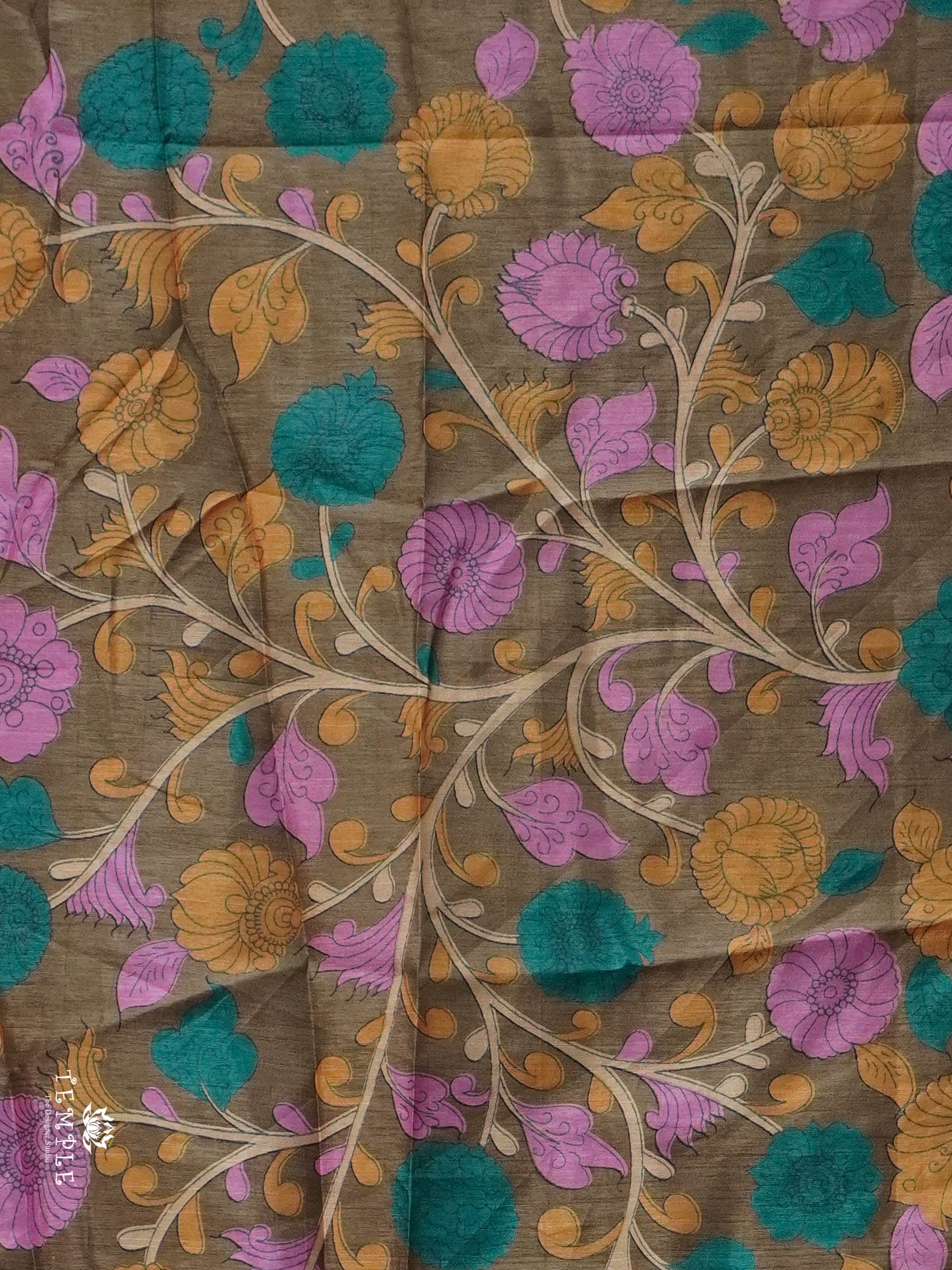 Printed Tussar Saree | TTDS2914