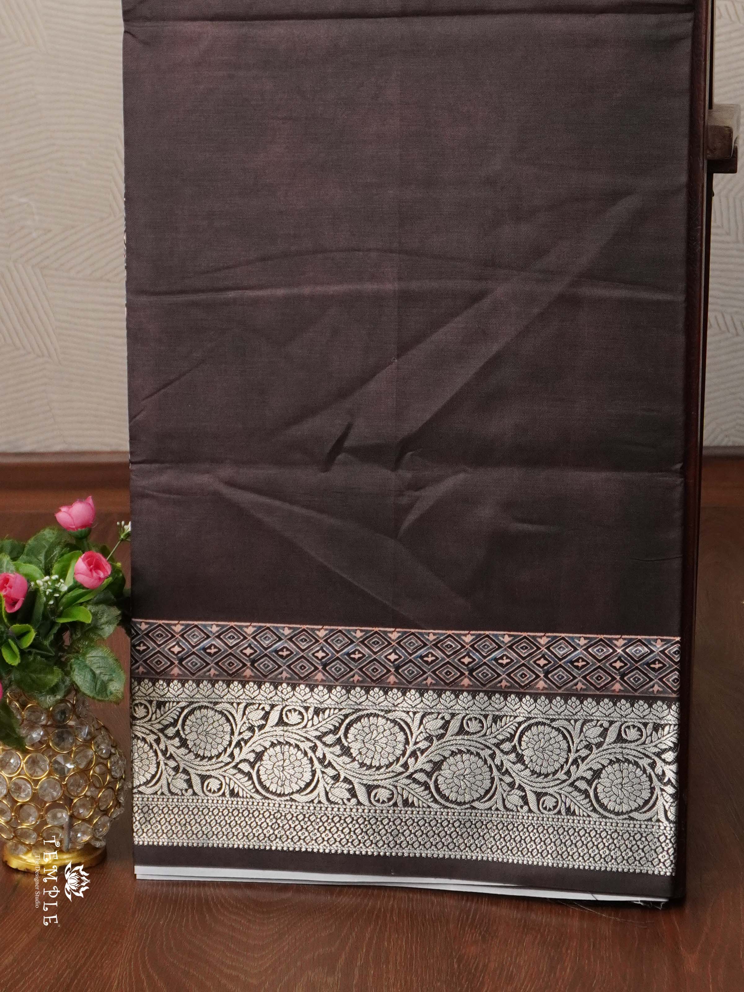 Ajrakh Print Cotton Saree | TTDS2421