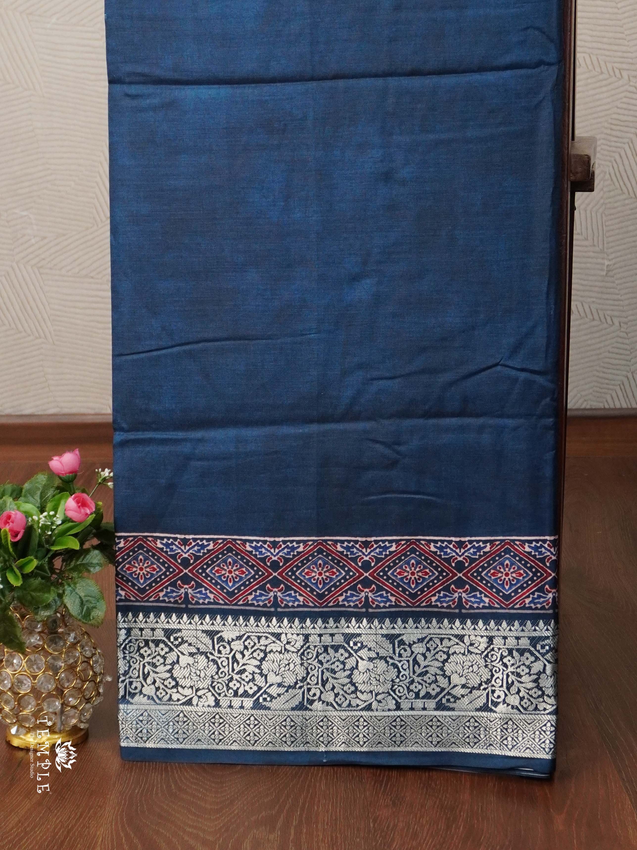 Ajrakh Print Cotton Saree | TTDS2421