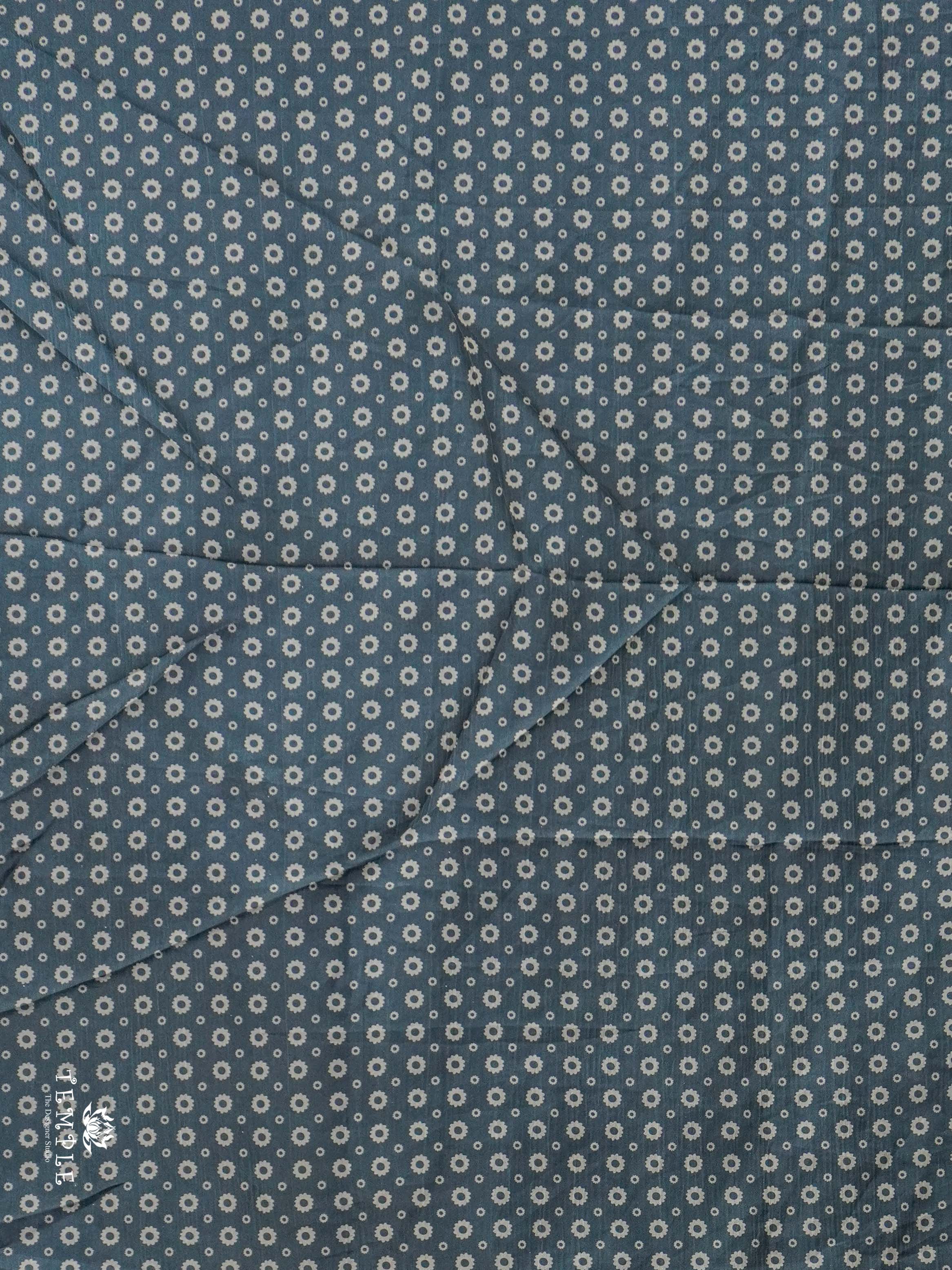 Kalahasti Printed Crushed Organza Saree | TTDS1943