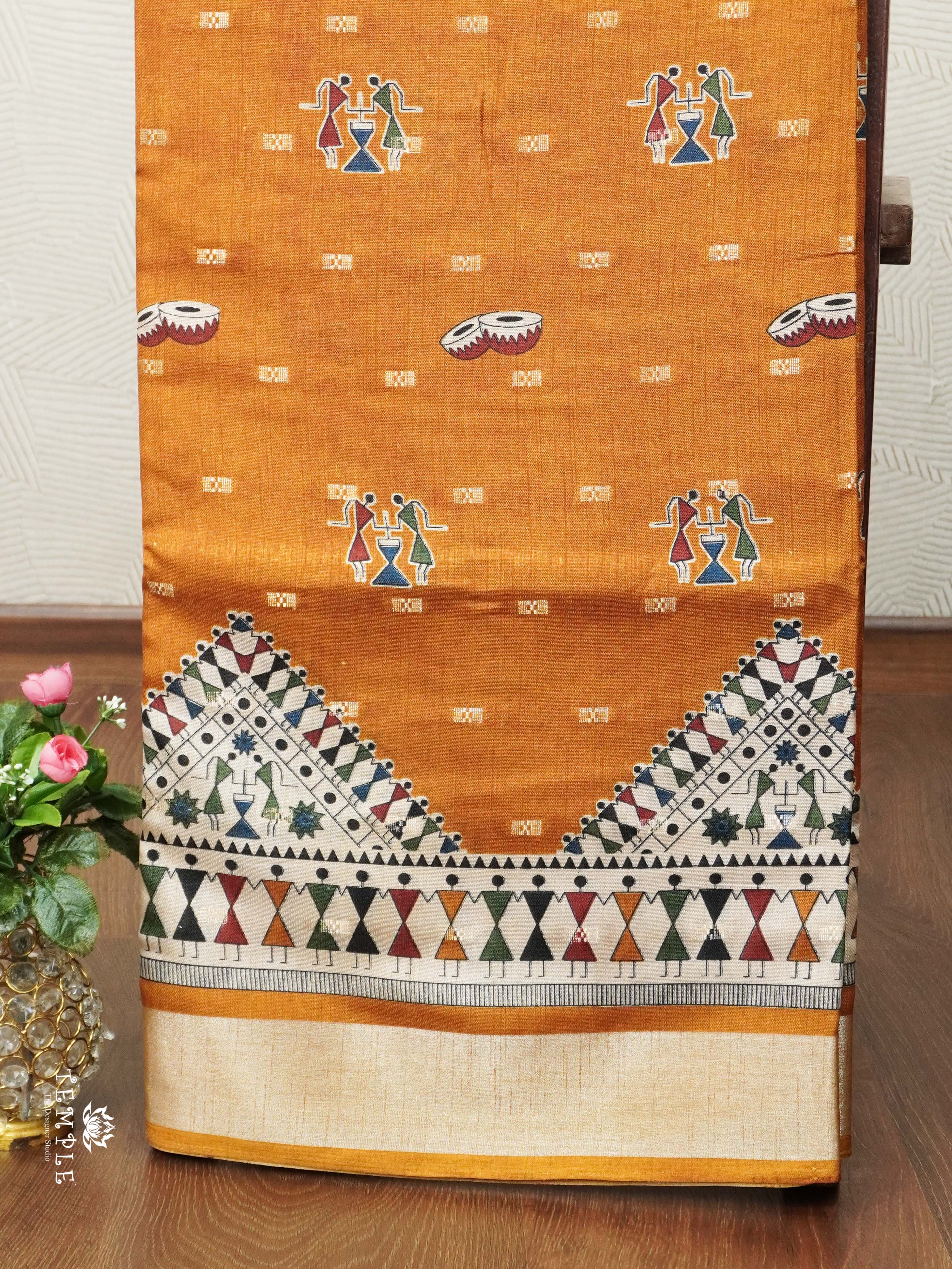 Printed Dola Silk Saree | TTDS2404