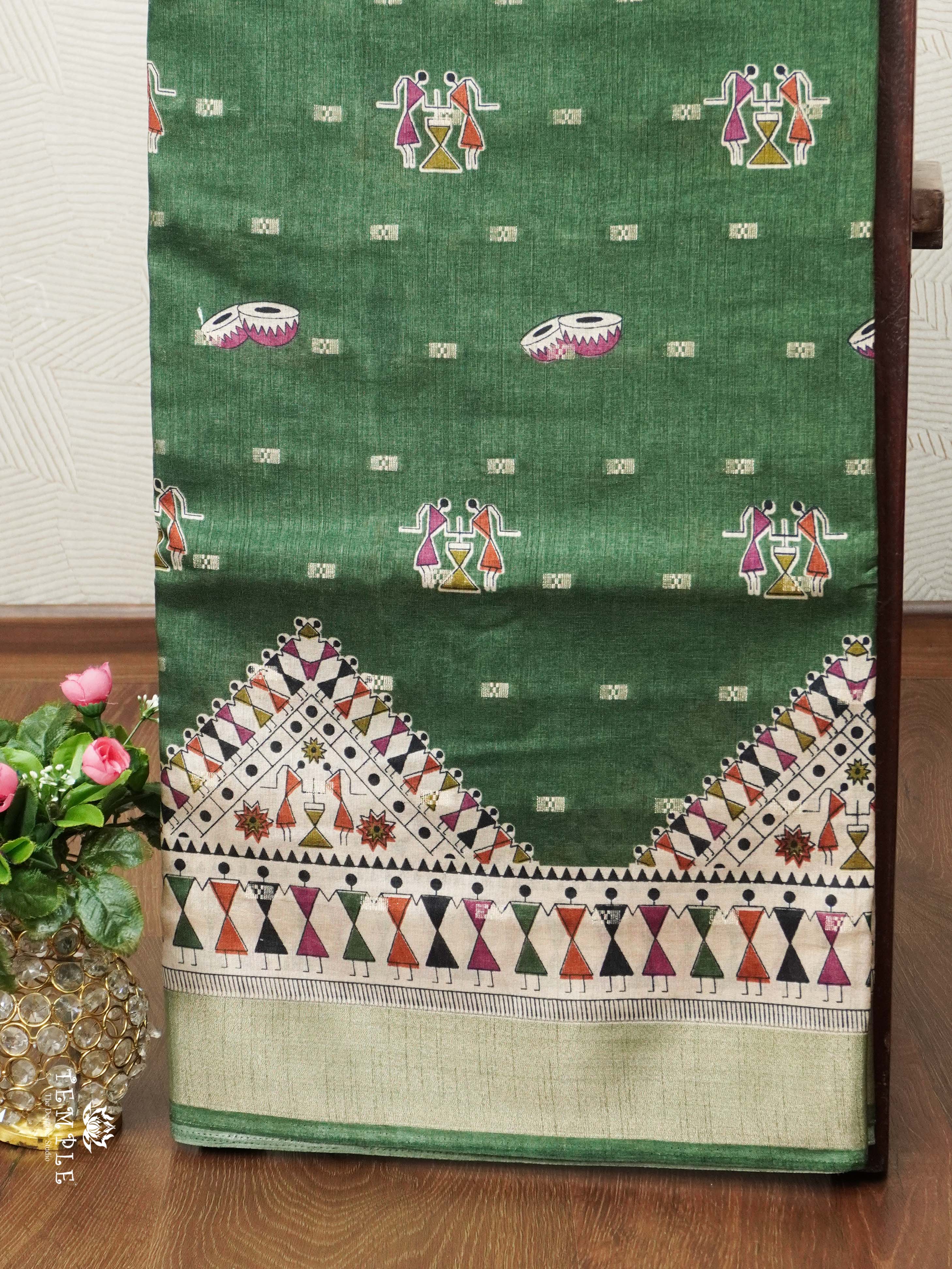 Printed Dola Silk Saree | TTDS2404