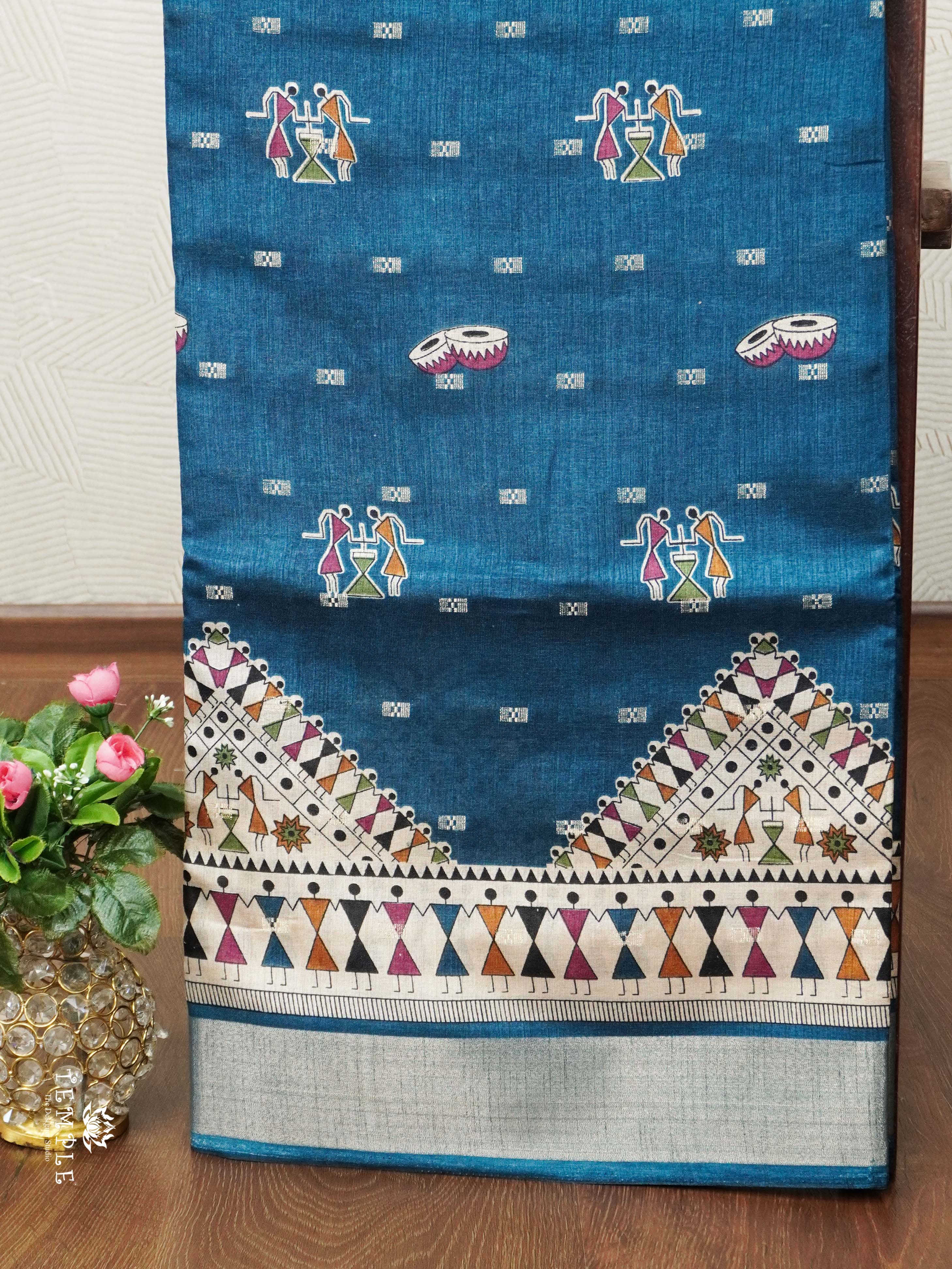 Printed Dola Silk Saree | TTDS2404