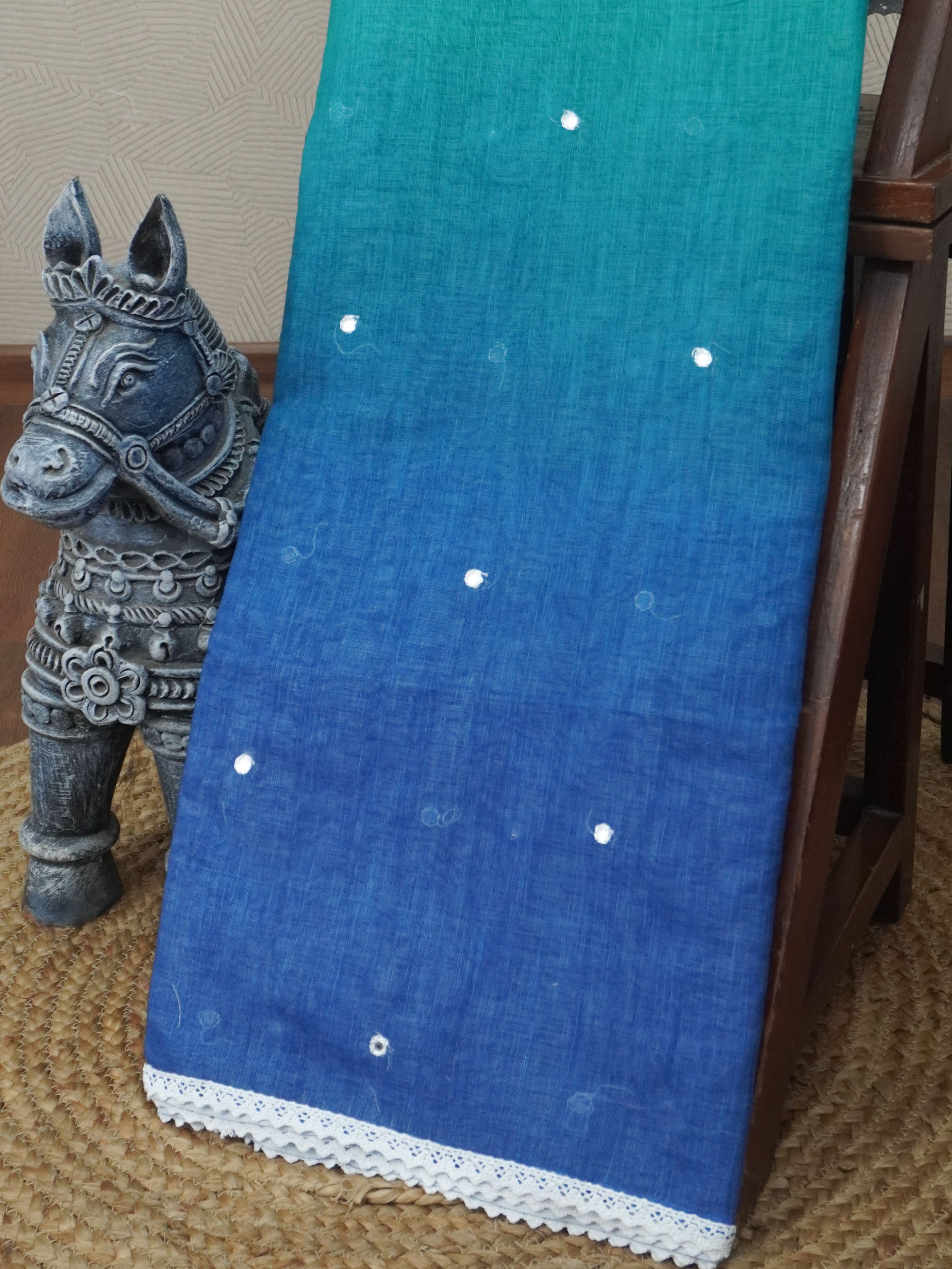 Linen Cotton Saree | TTDS3321