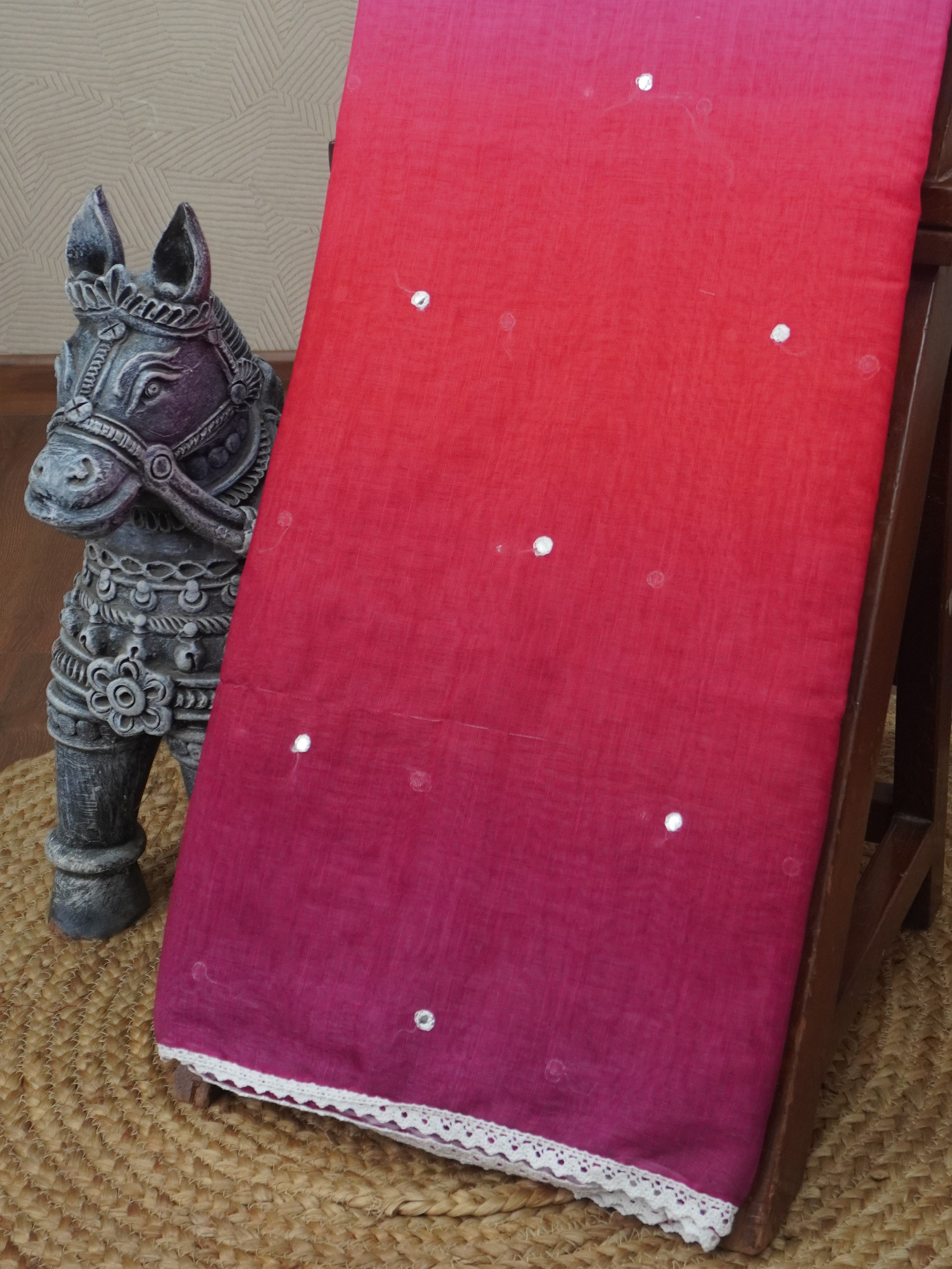 Linen Cotton Saree | TTDS3321