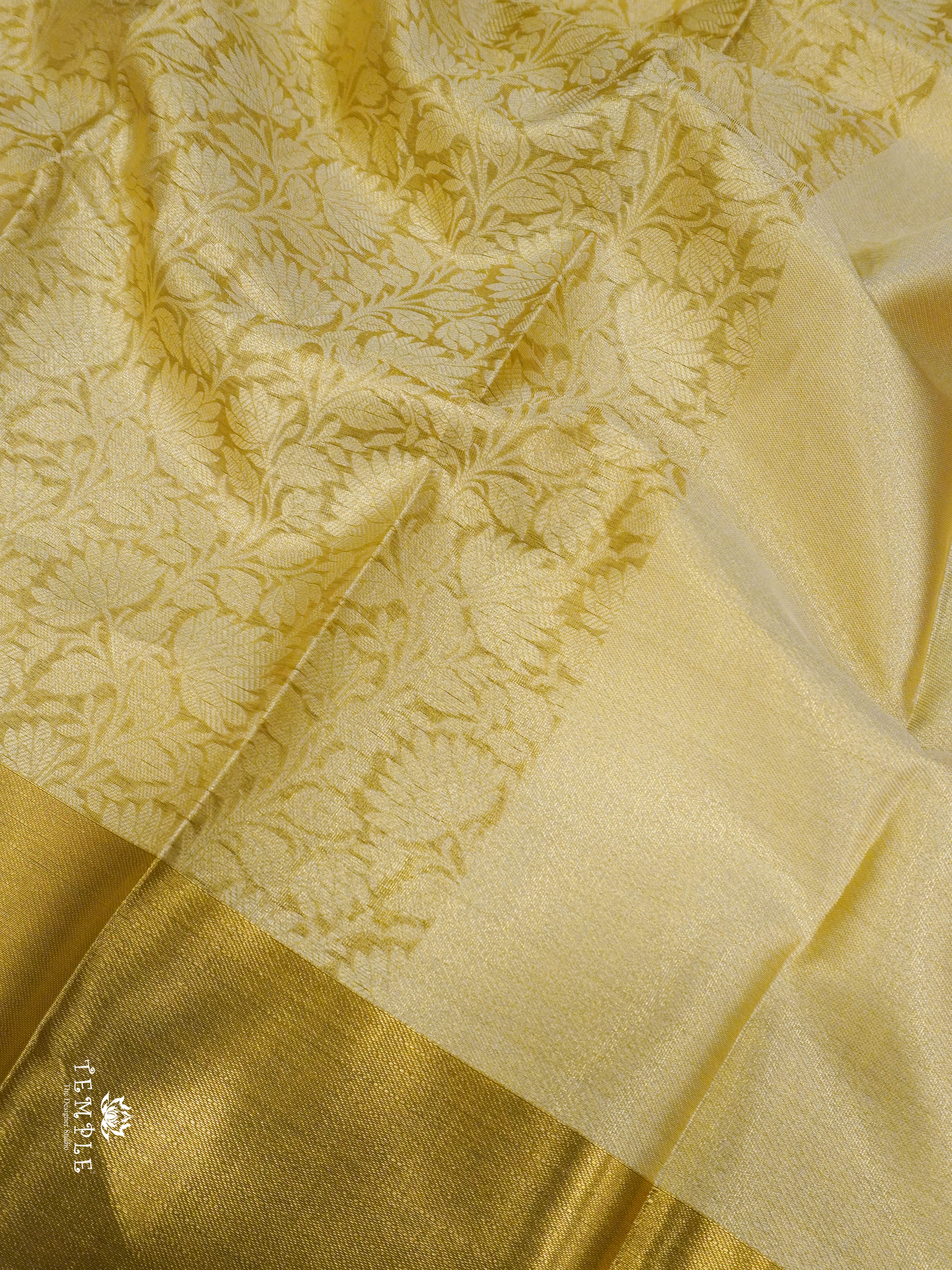 Kora Tissue  Silk Saree (Water Gold)  | TTDS1442