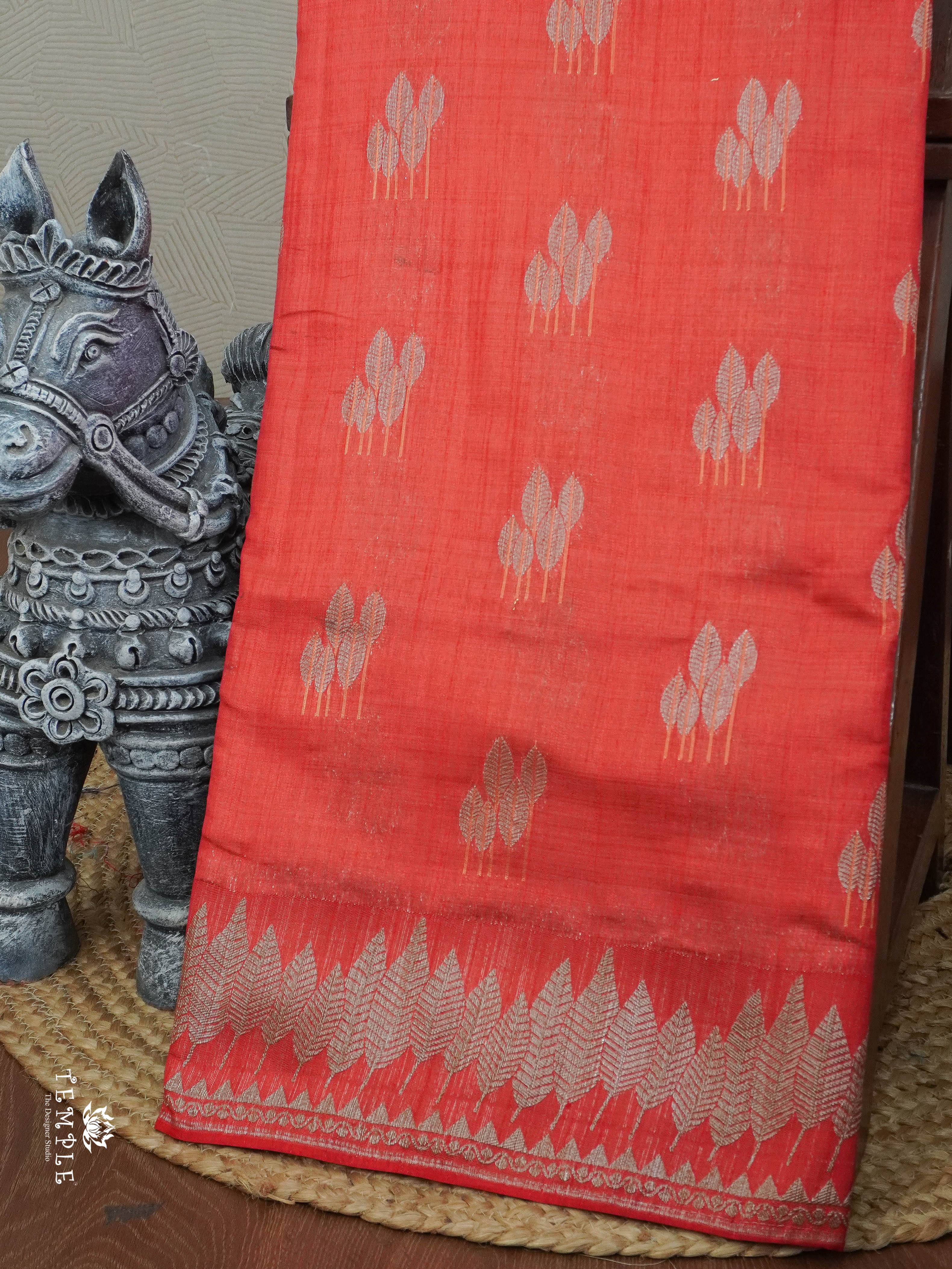 Raw Silk Saree  | TTDS2920