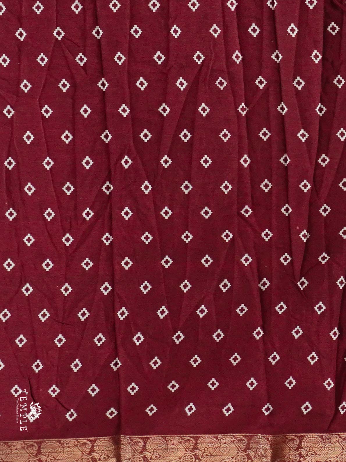 Floral Pattern Mangalagiri Cotton Saree | TTDS2419