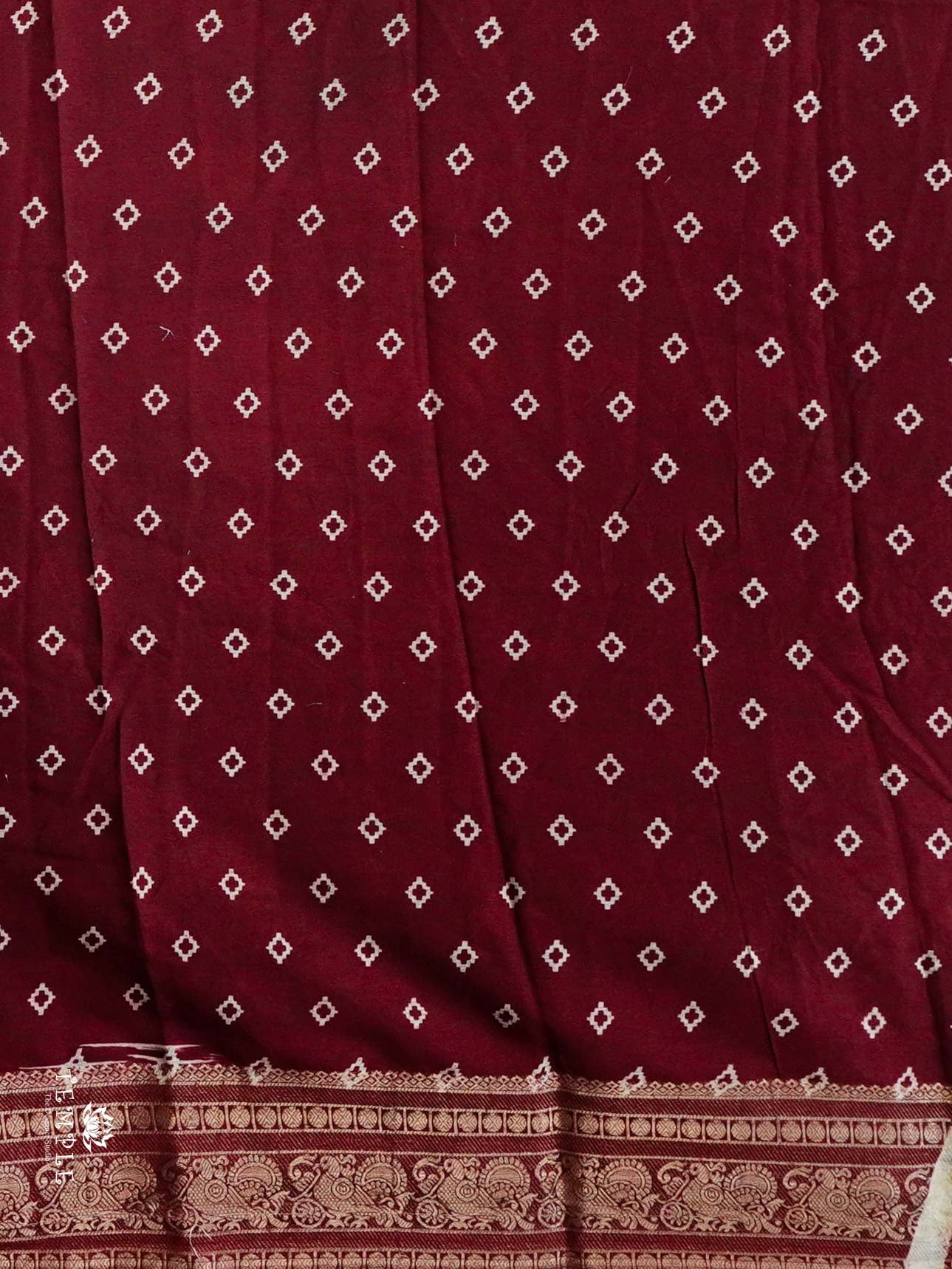 Floral Pattern Mangalagiri Cotton Saree | TTDS2419