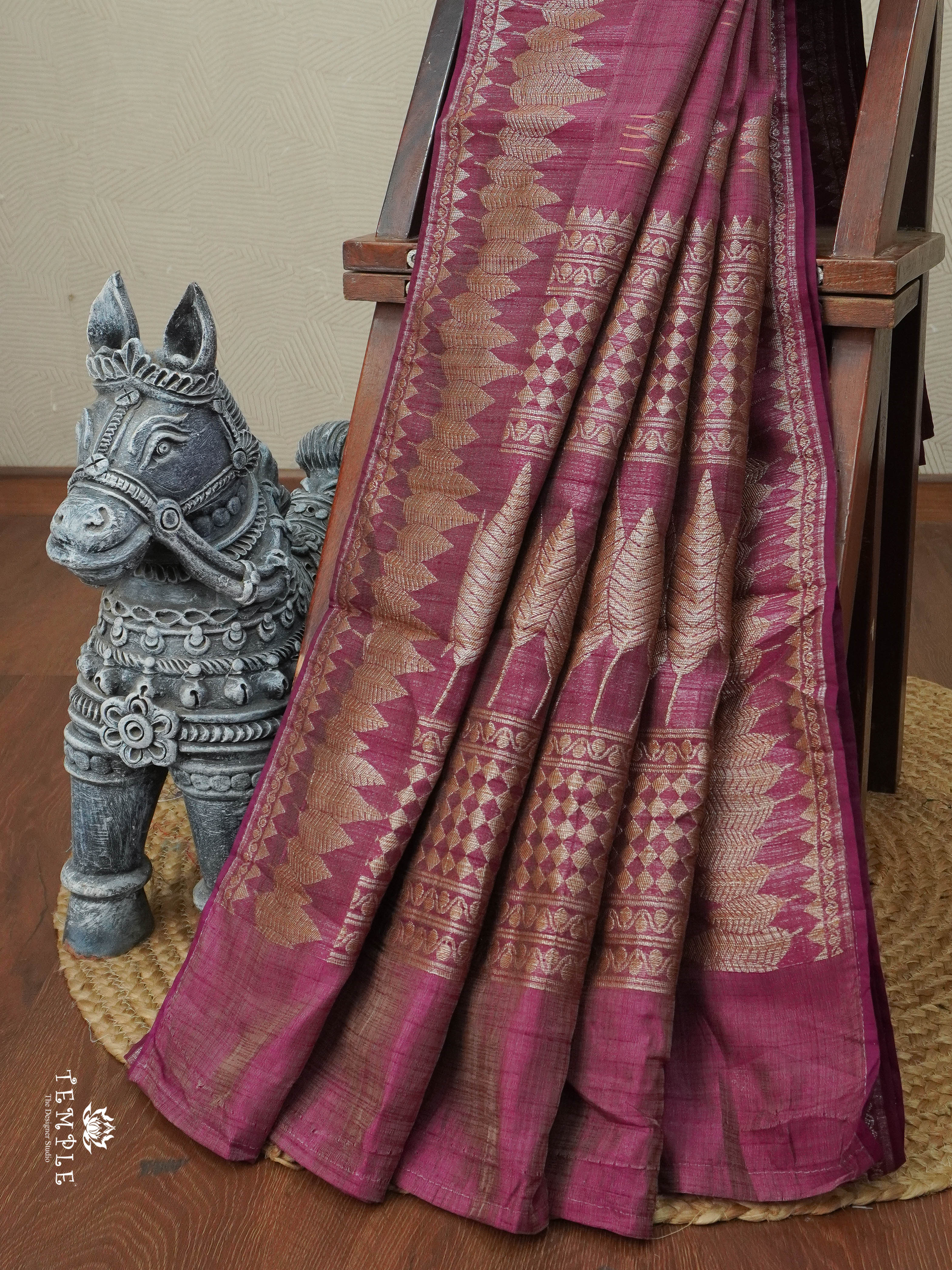 Raw Silk Saree  | TTDS2920