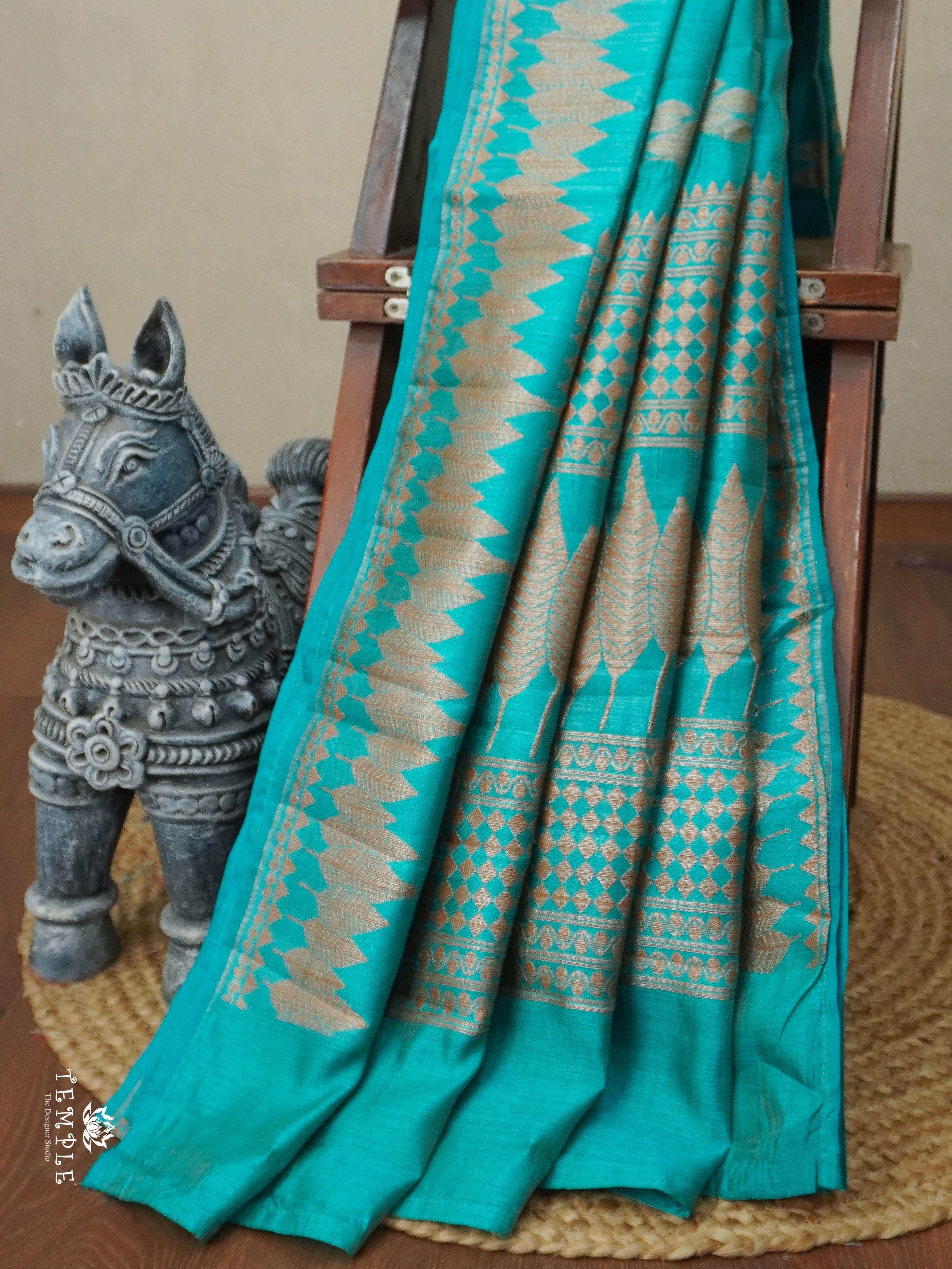 Raw Silk Saree  | TTDS2920