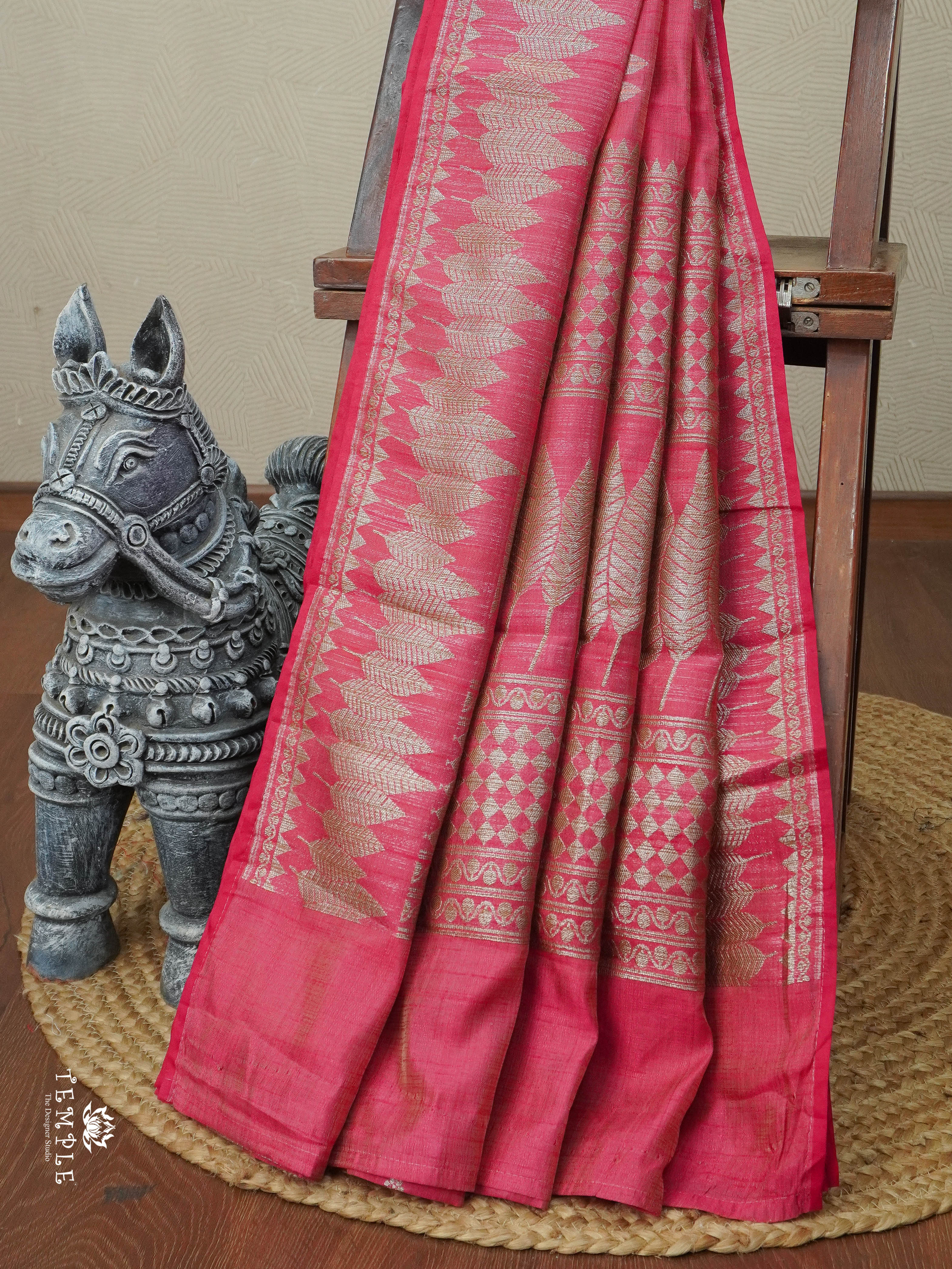 Raw Silk Saree  | TTDS2920