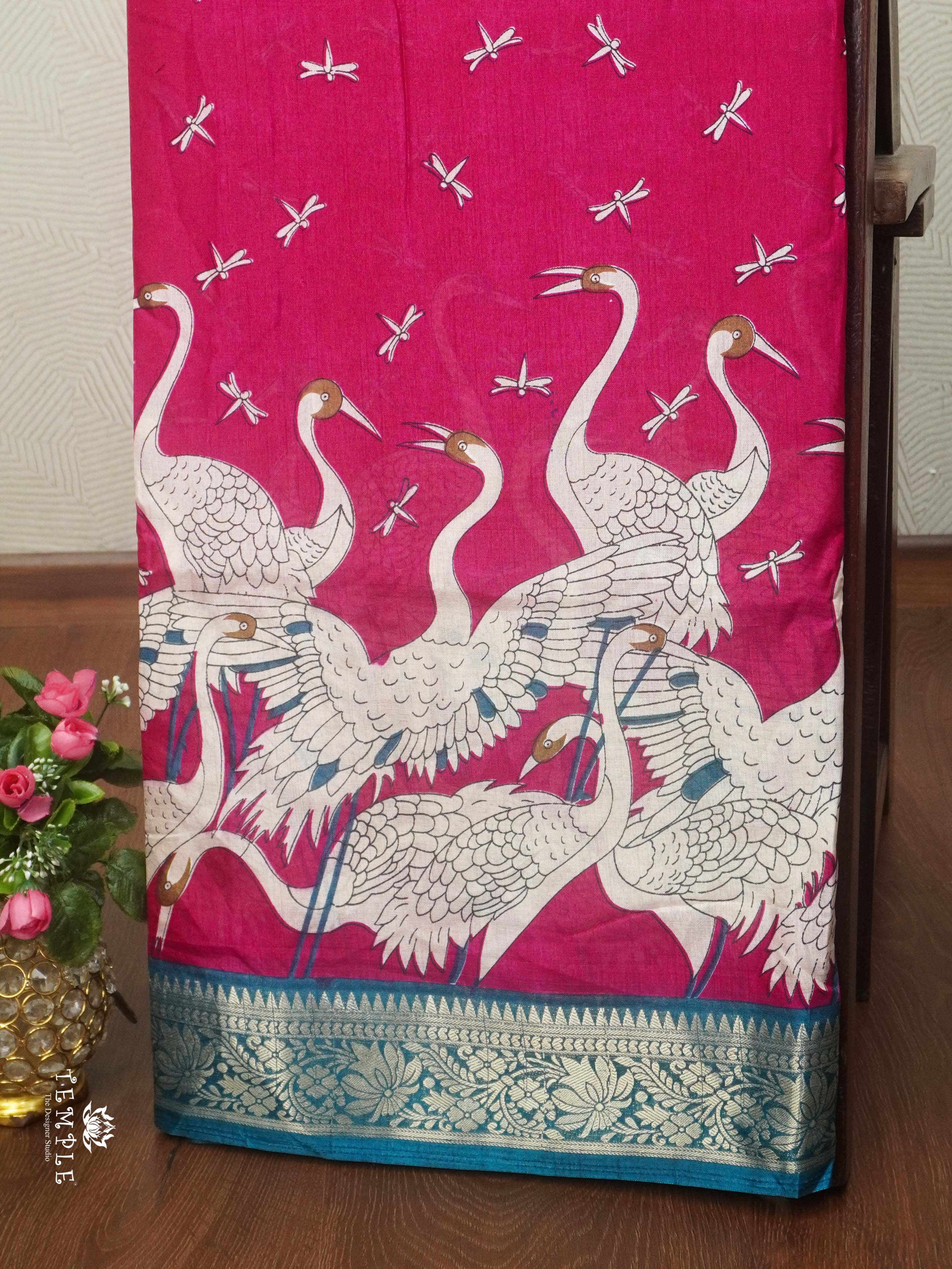 Printed Dola Silk Saree | TTDS2390