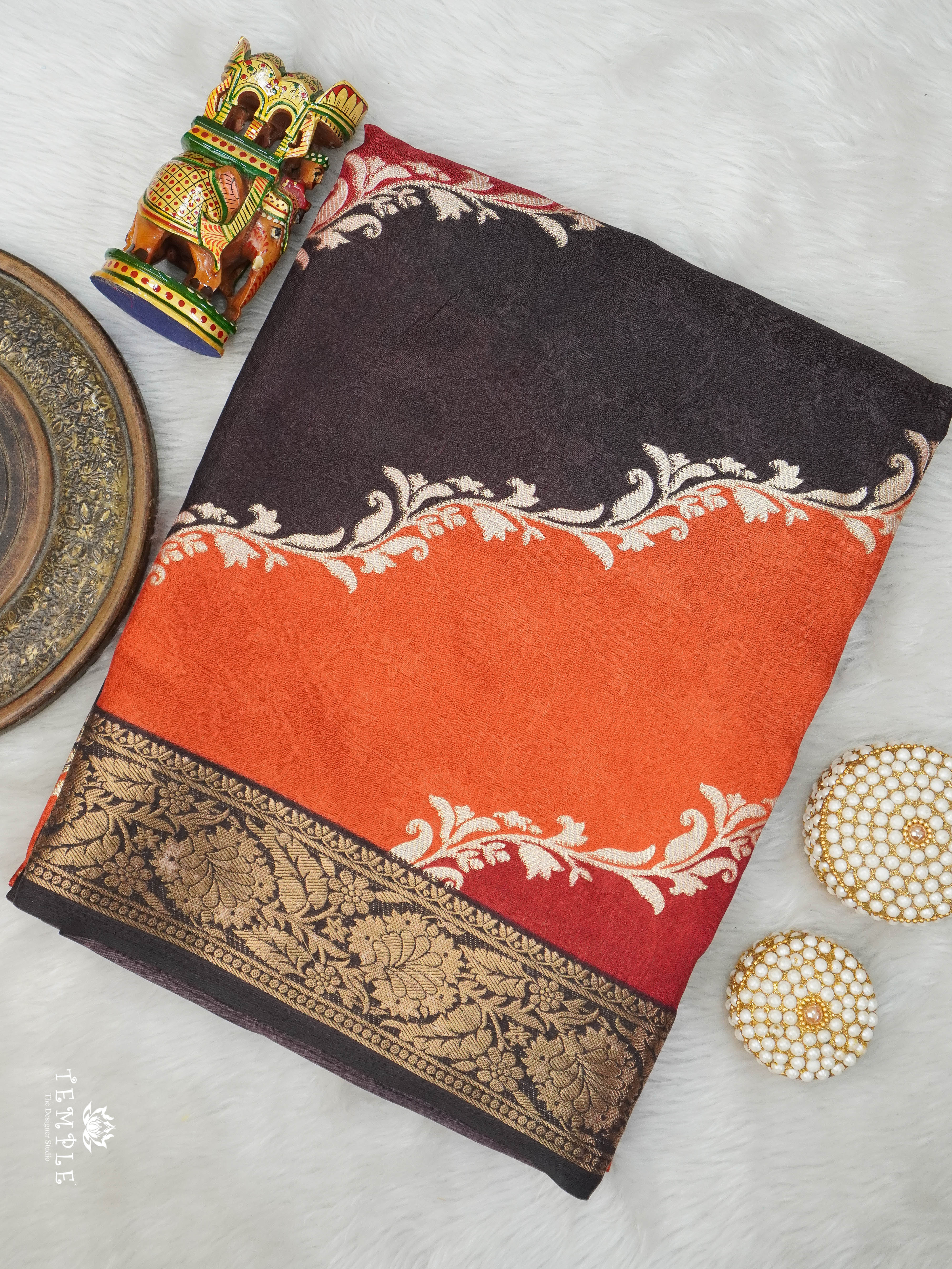 Georgette Saree With Leheriya Pattern | TTDS2931