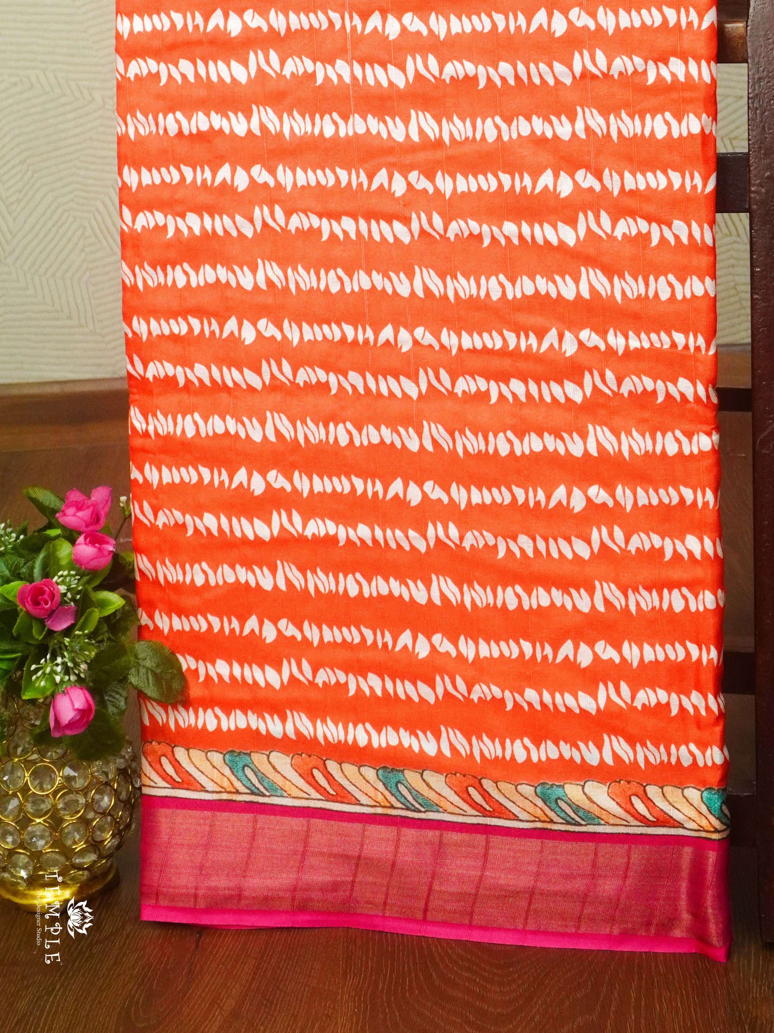 Printed Matka Silk Saree | TTDS2409