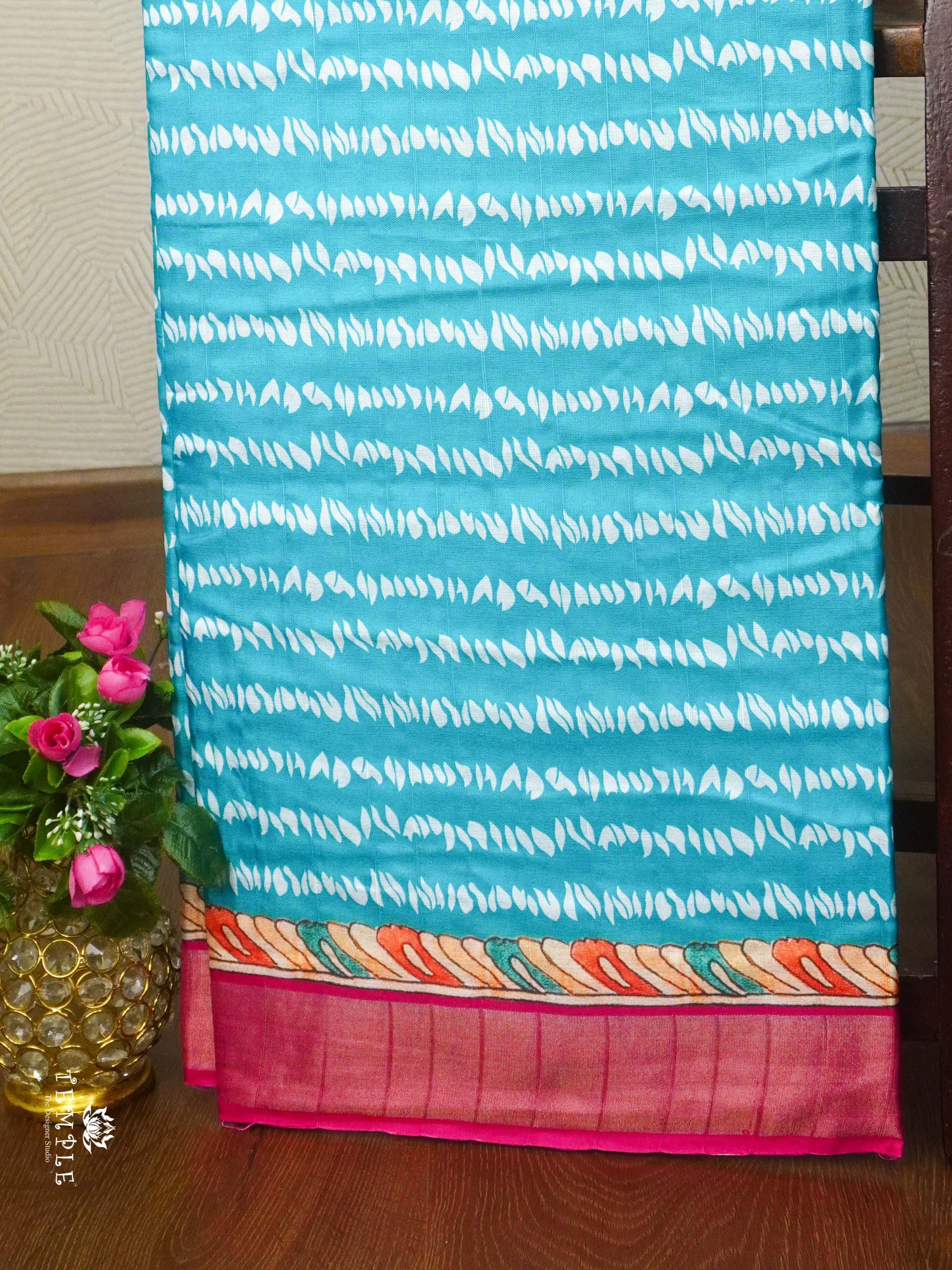 Printed Matka Silk Saree | TTDS2409