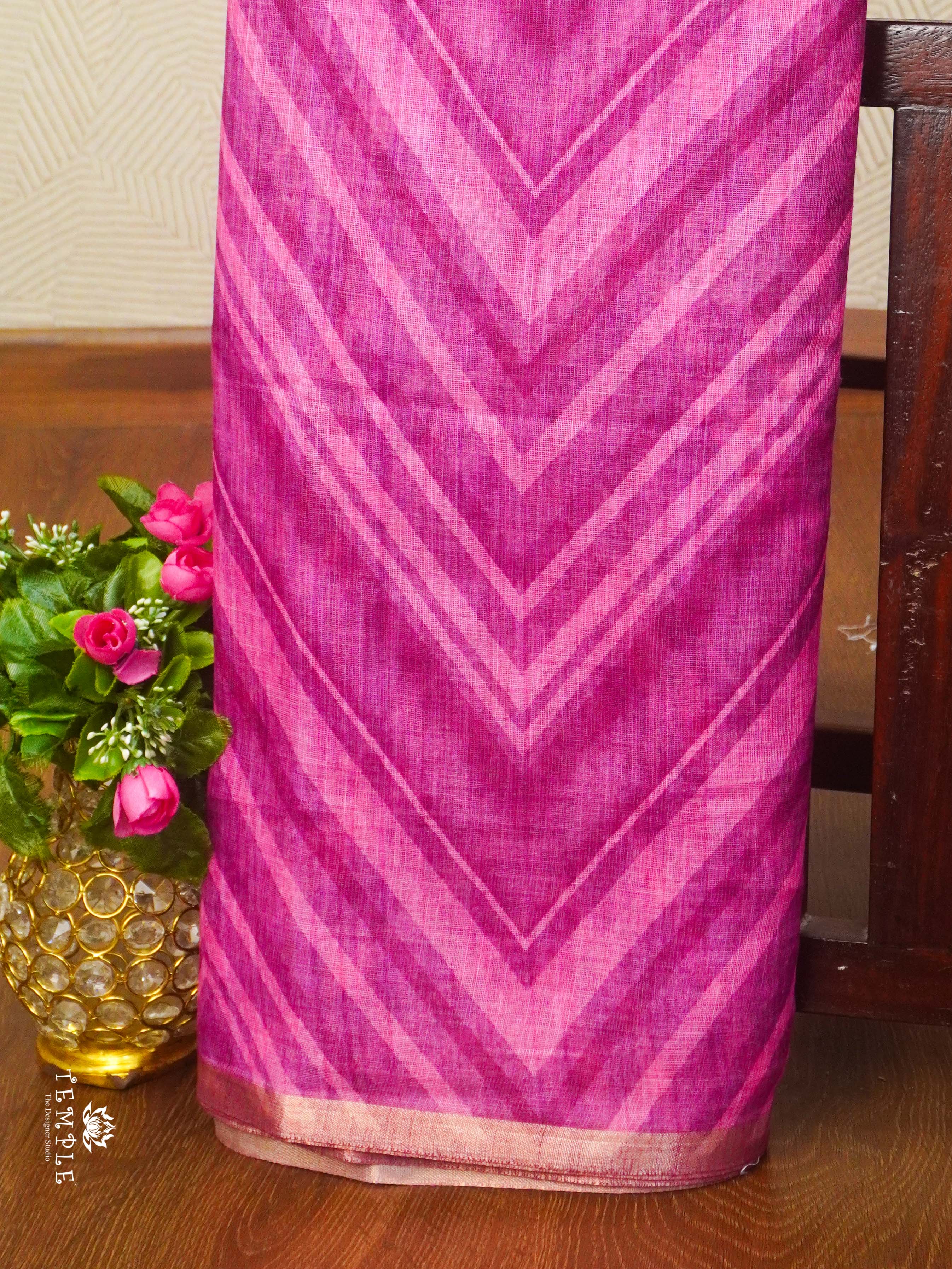 Leheriya Print Fancy Saree | TTDS2398