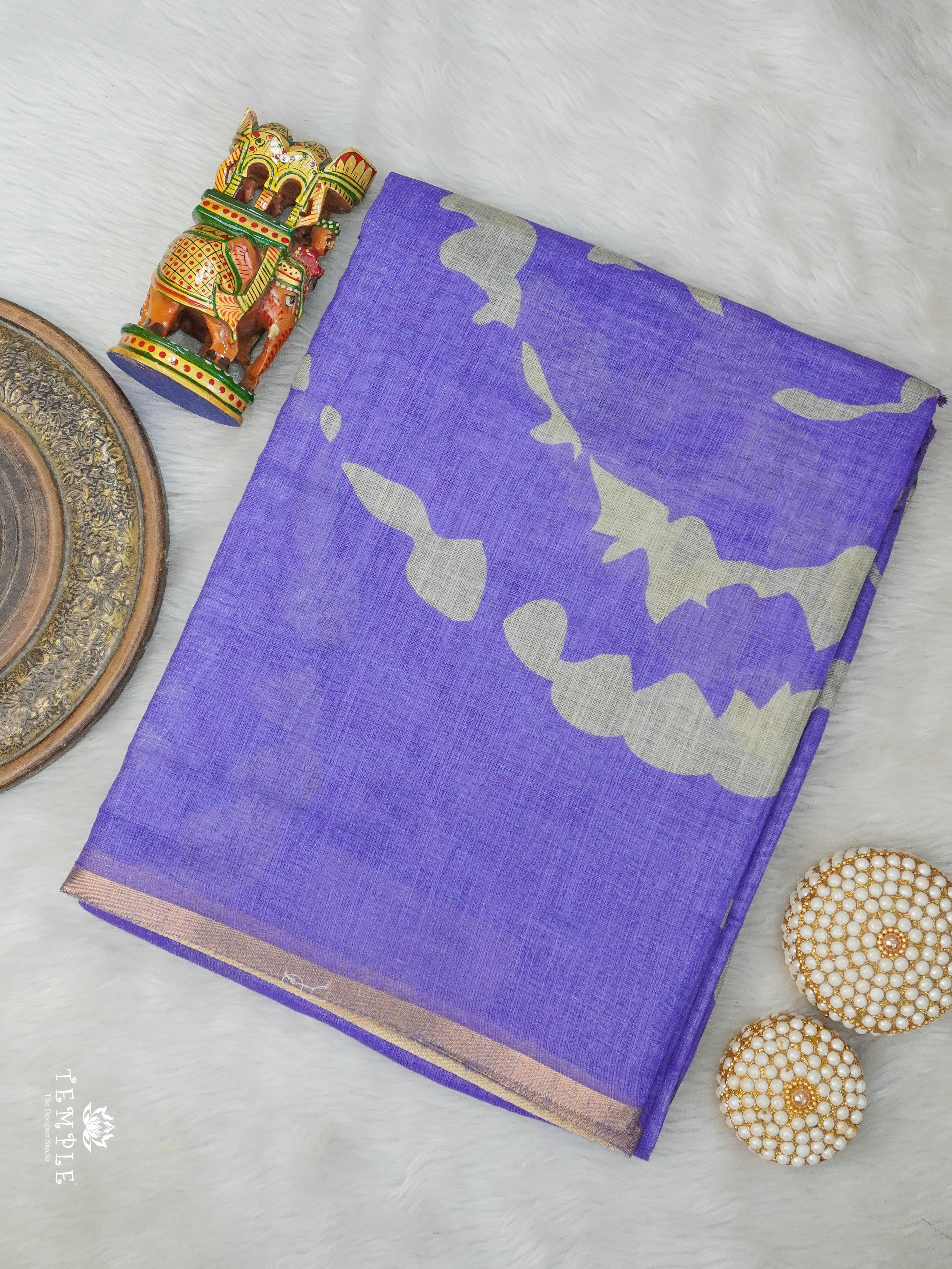 Linen Cotton Saree | TTDS2928