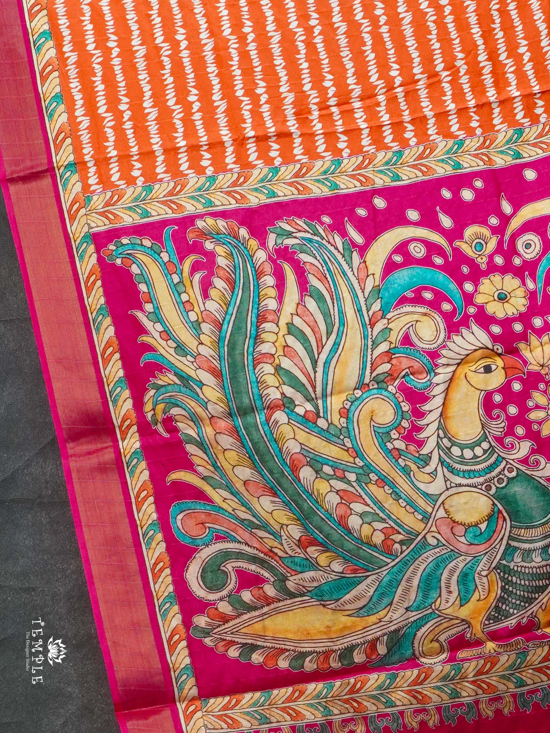 Printed Matka Silk Saree | TTDS2409