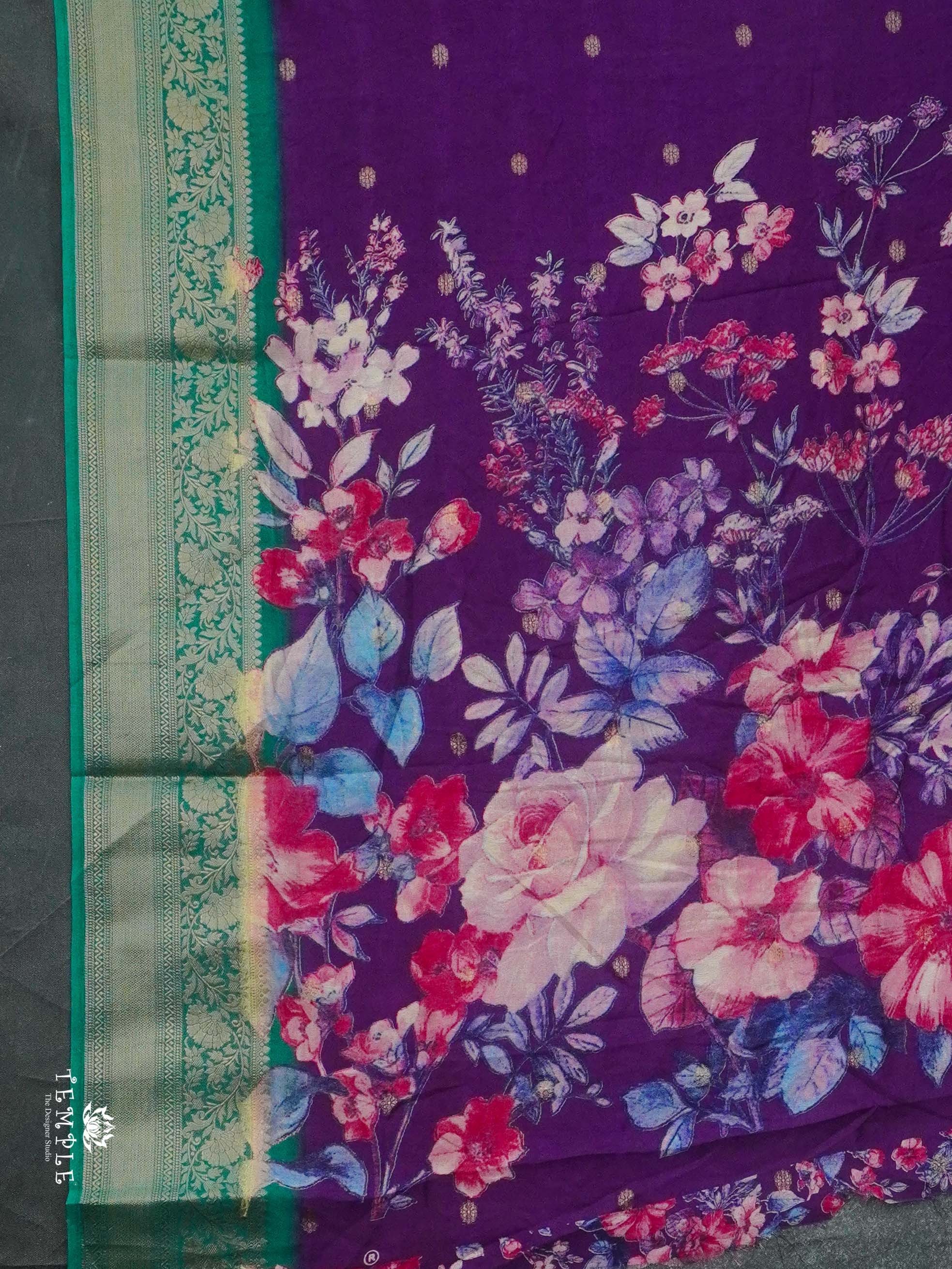 Georgette Saree With Butta Design | TTDS2422