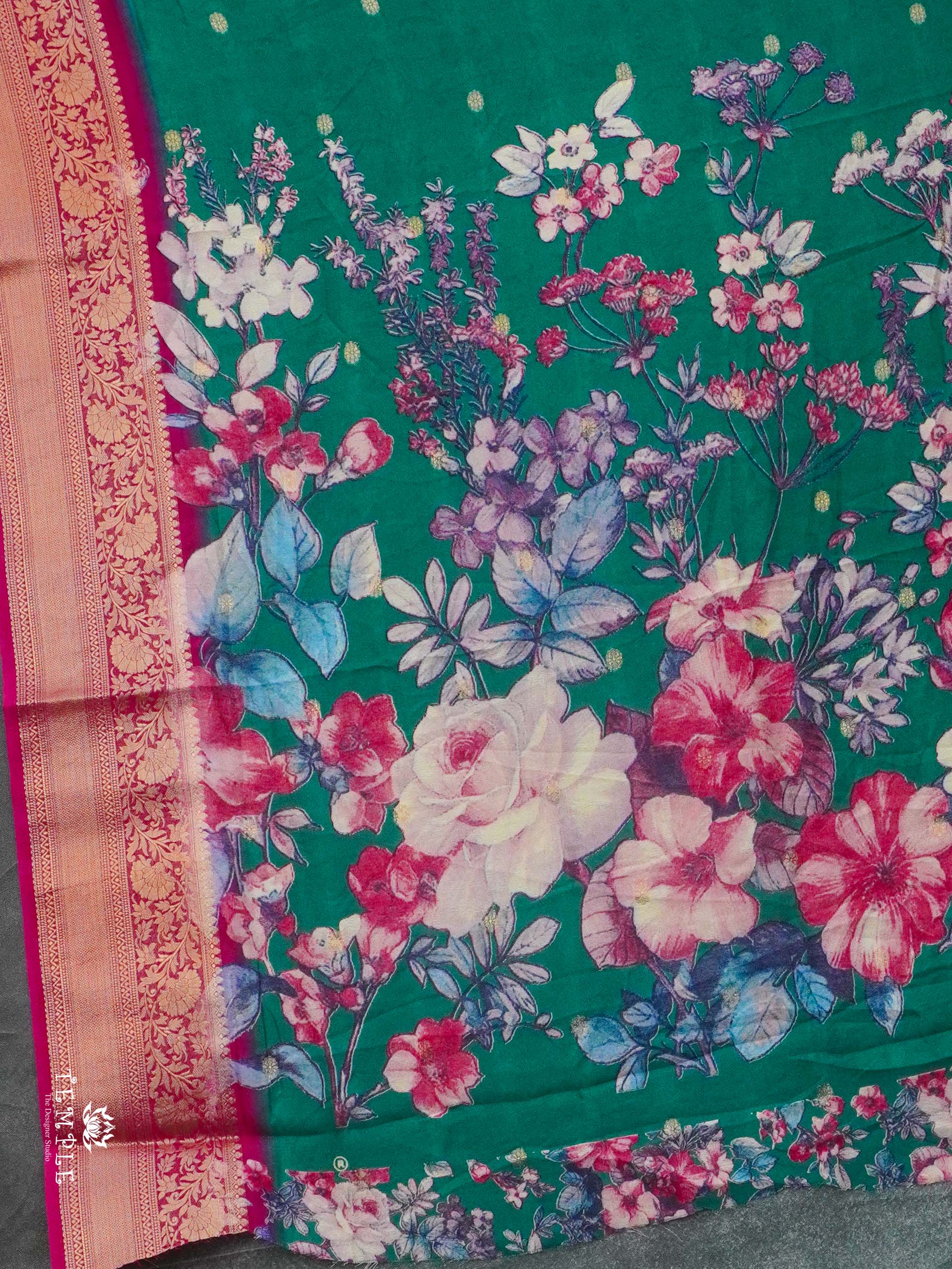 Georgette Saree With Butta Design | TTDS2422