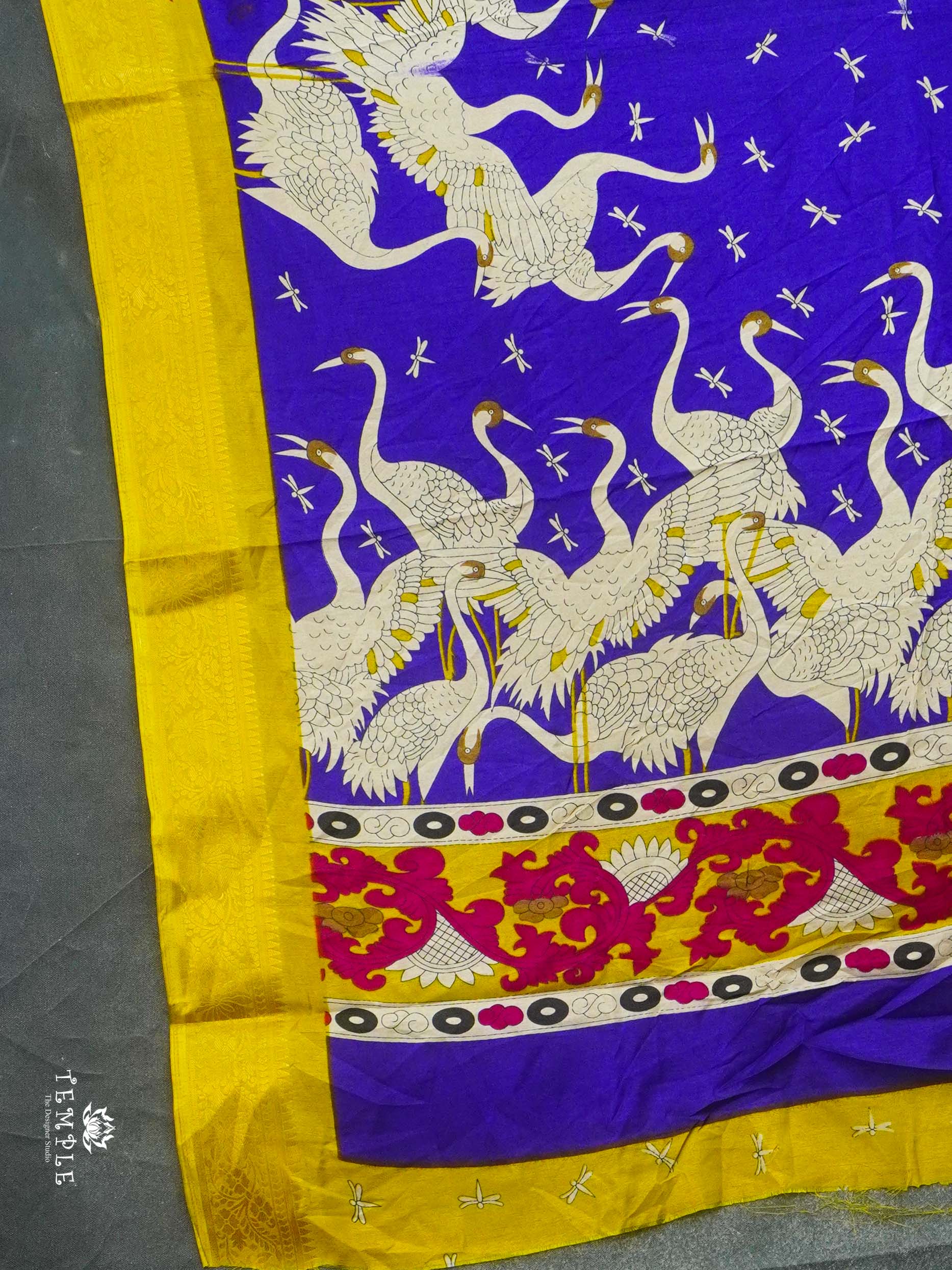 Printed Dola Silk Saree | TTDS2390