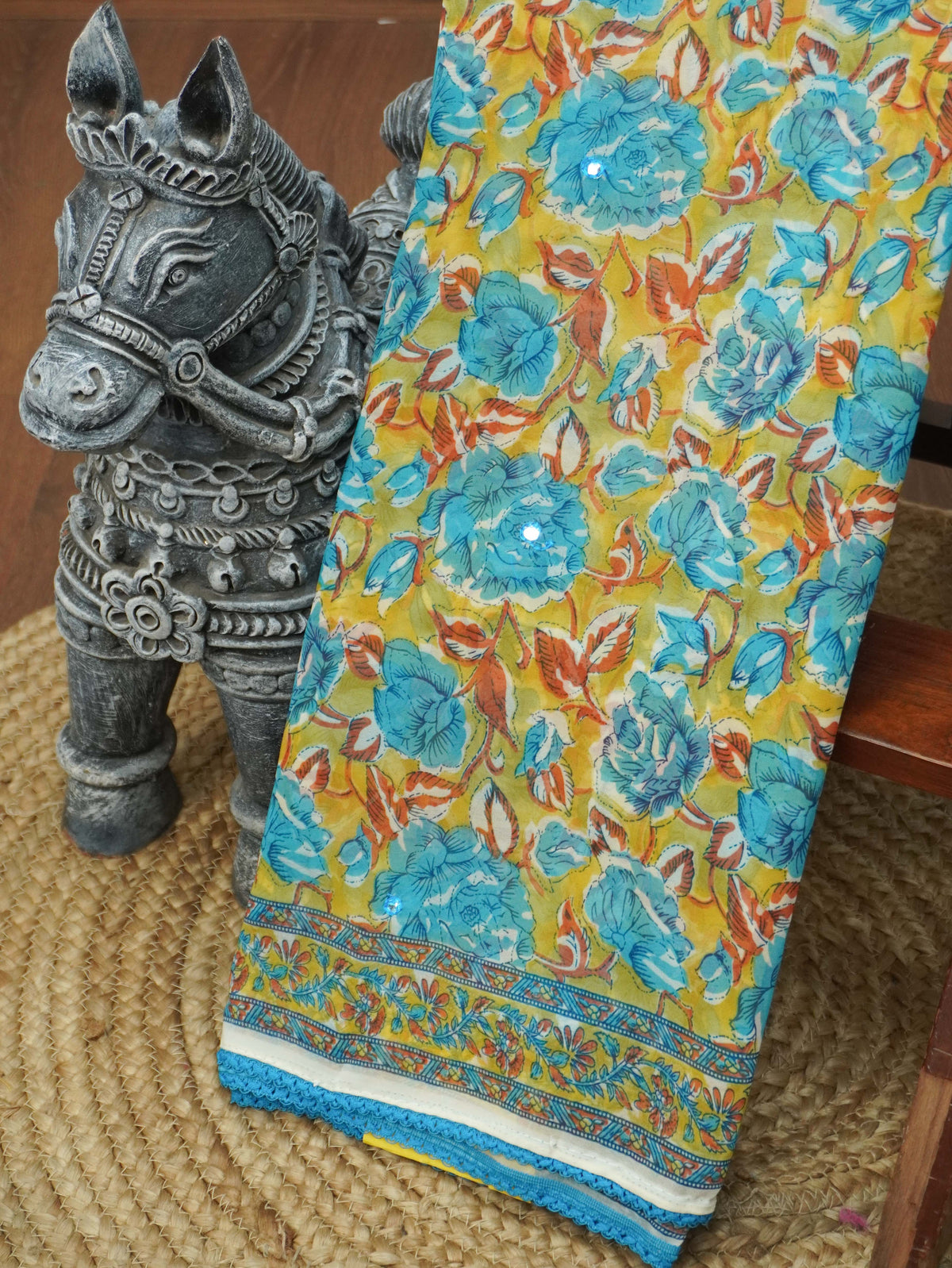 Printed Chiffon Saree | TTDS3674