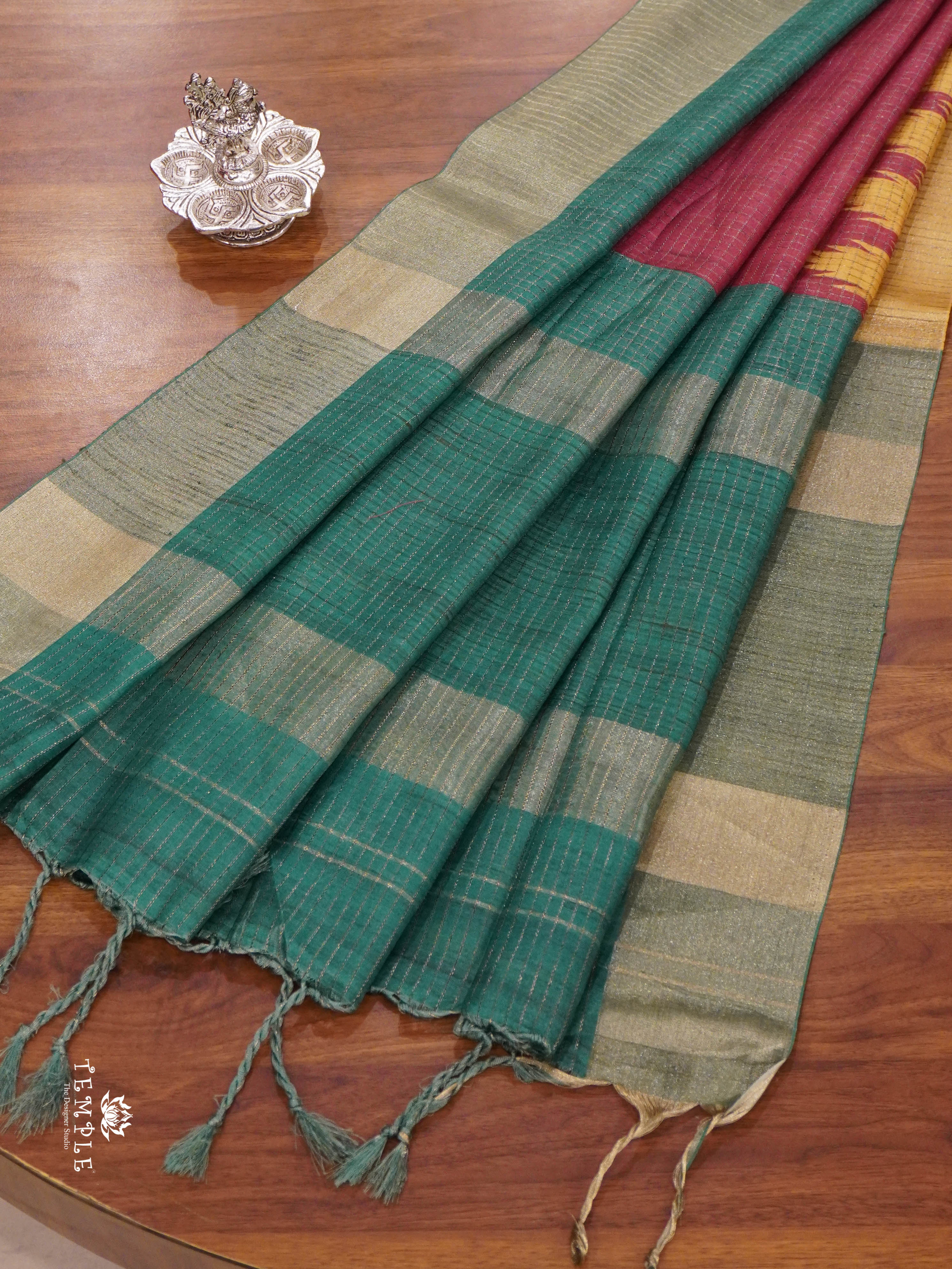 Tussar Silk saree With Ganga Jamuna Border | TTDS1311