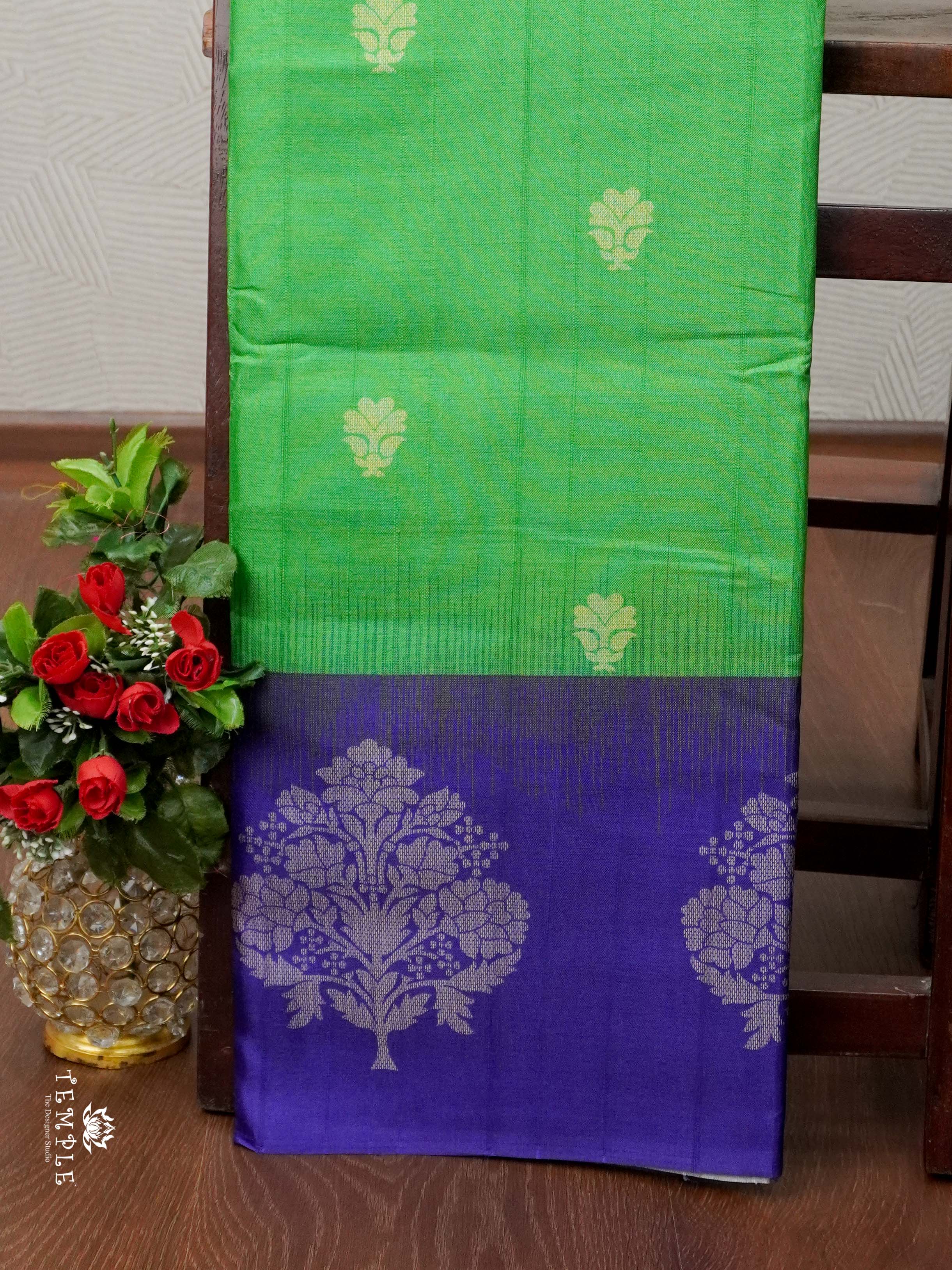 Printed Linen Cotton Saree | TTDS1955