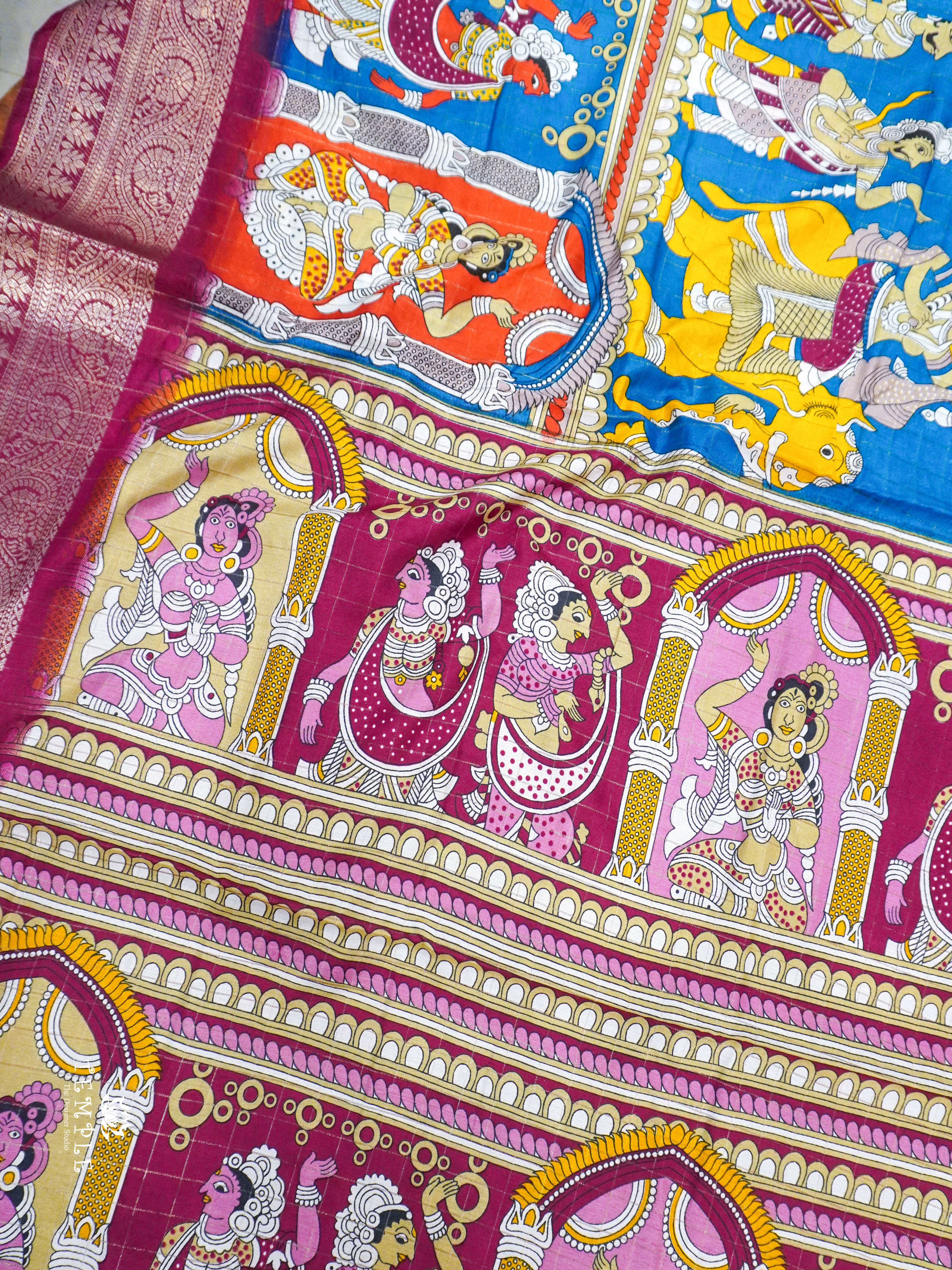 Kalahasthi Printed Saree | TTDS1454