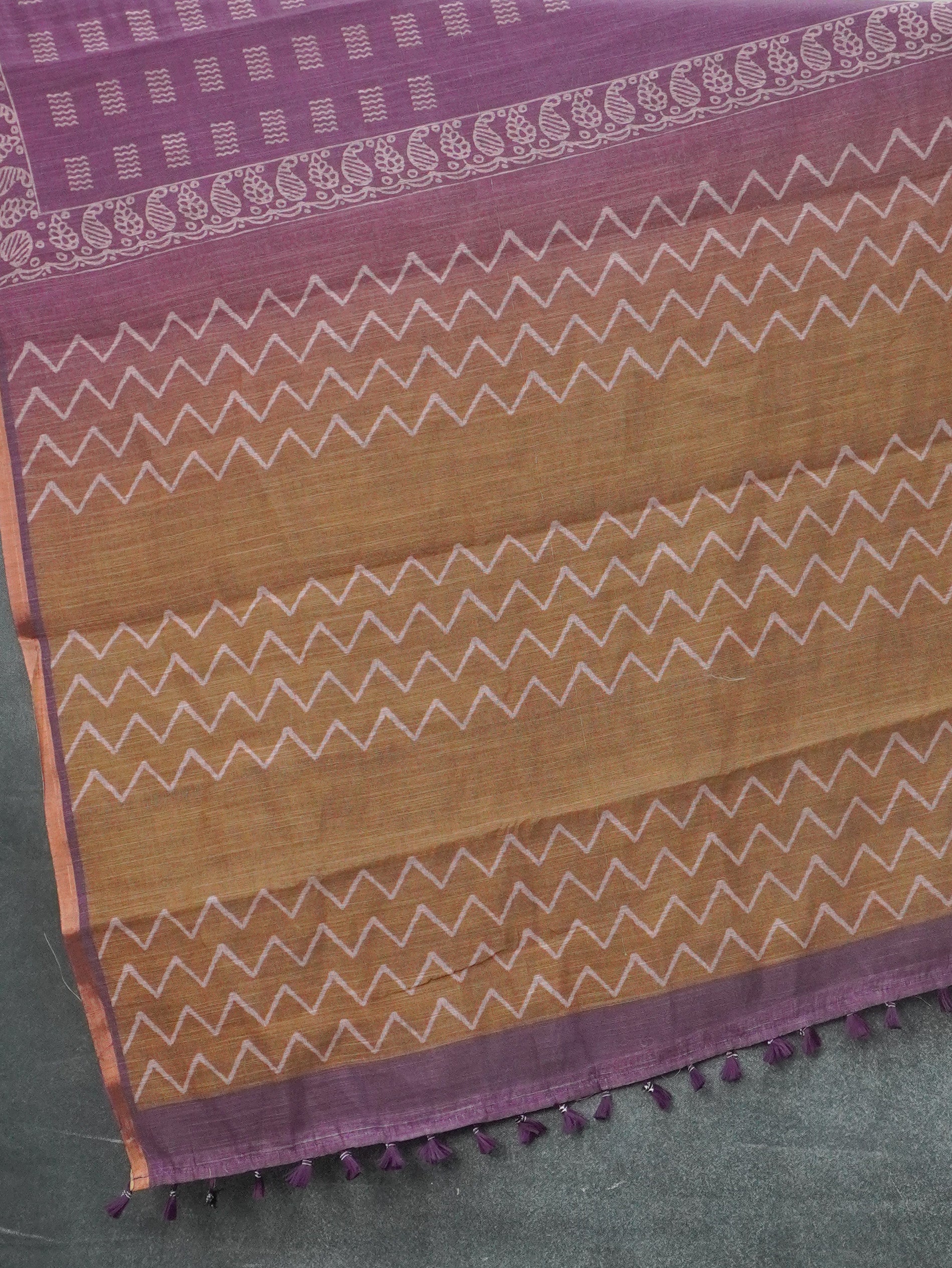 Linen Cotton Saree | TTDS3340