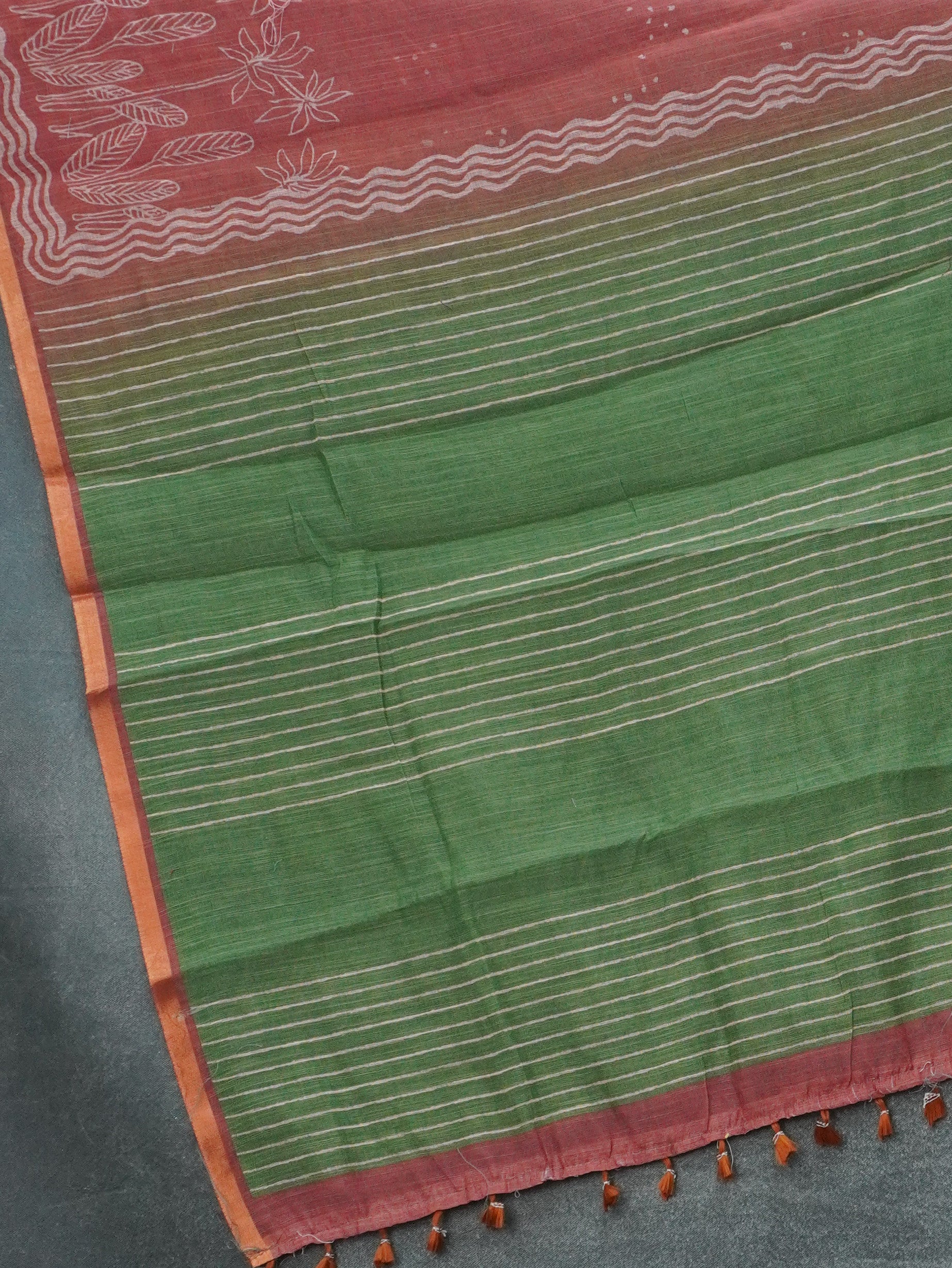 Linen Cotton Saree | TTDS3345