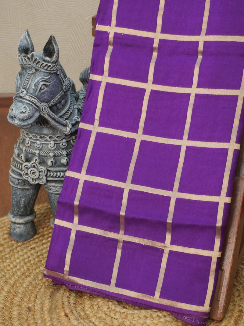 Viscose Satin Silk Saree | TTDS3342