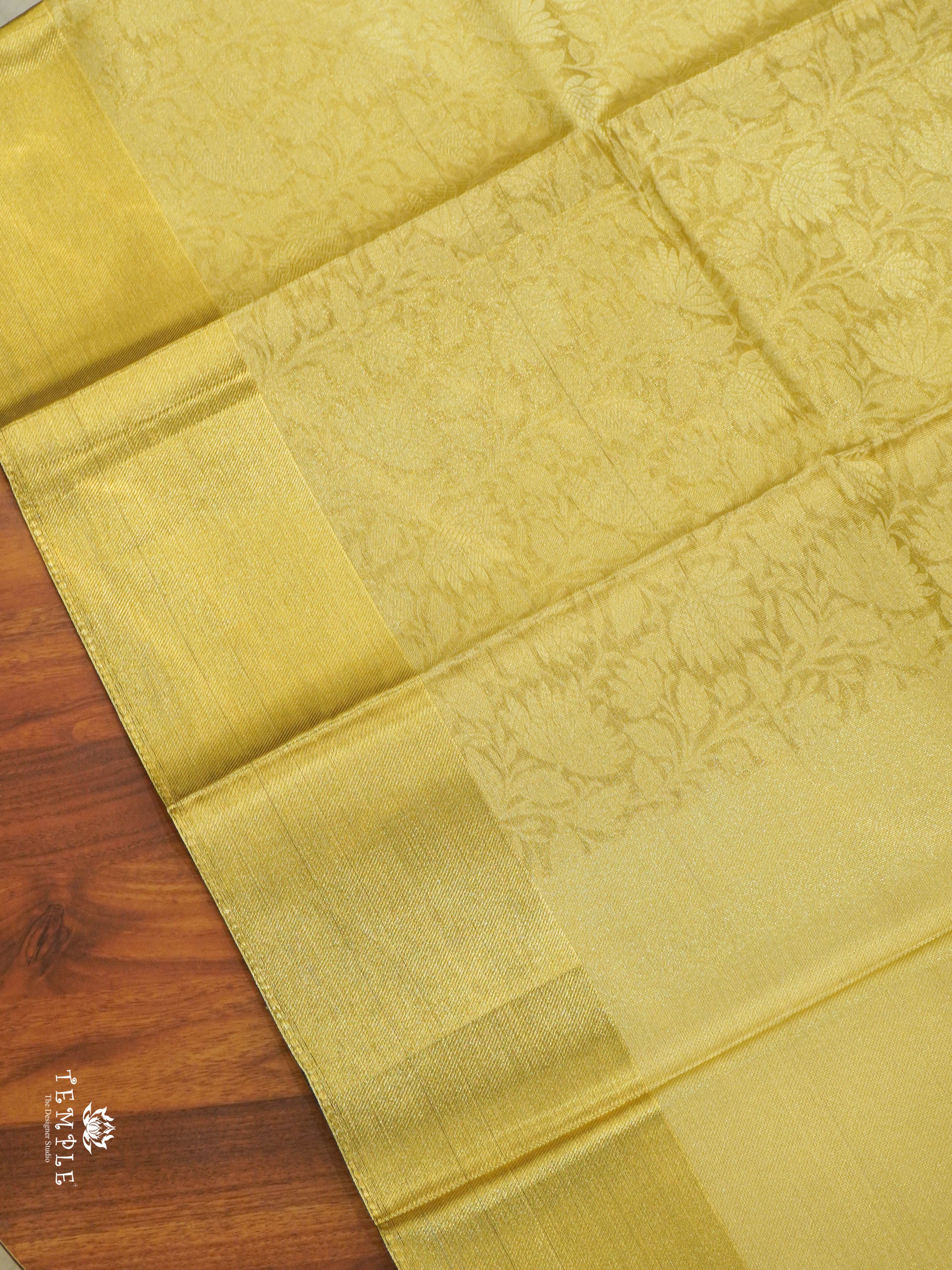 Kora Tissue  Silk Saree (Metalic Gold)  | TTDS1442