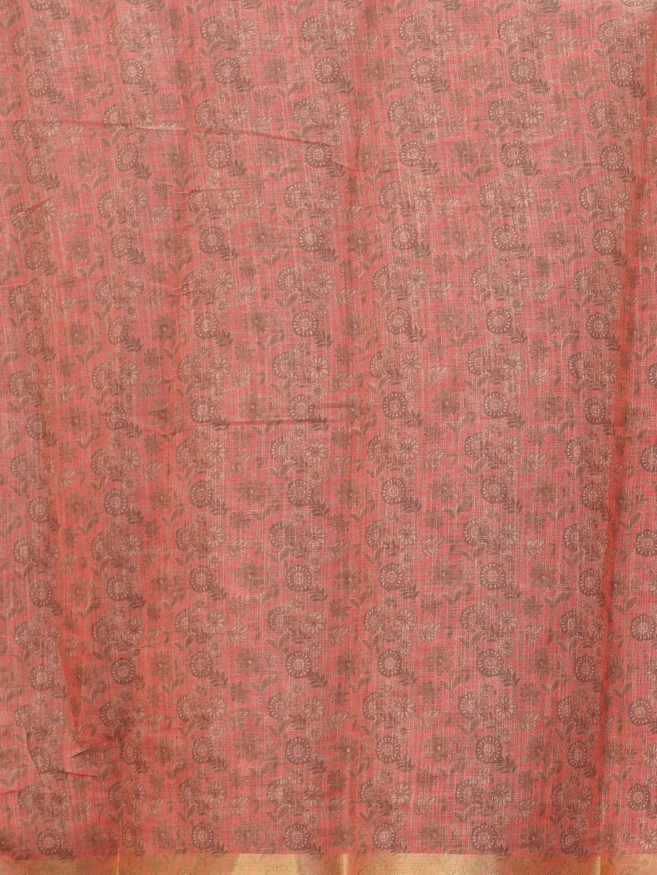 Linen Cotton Saree | TTDS3347