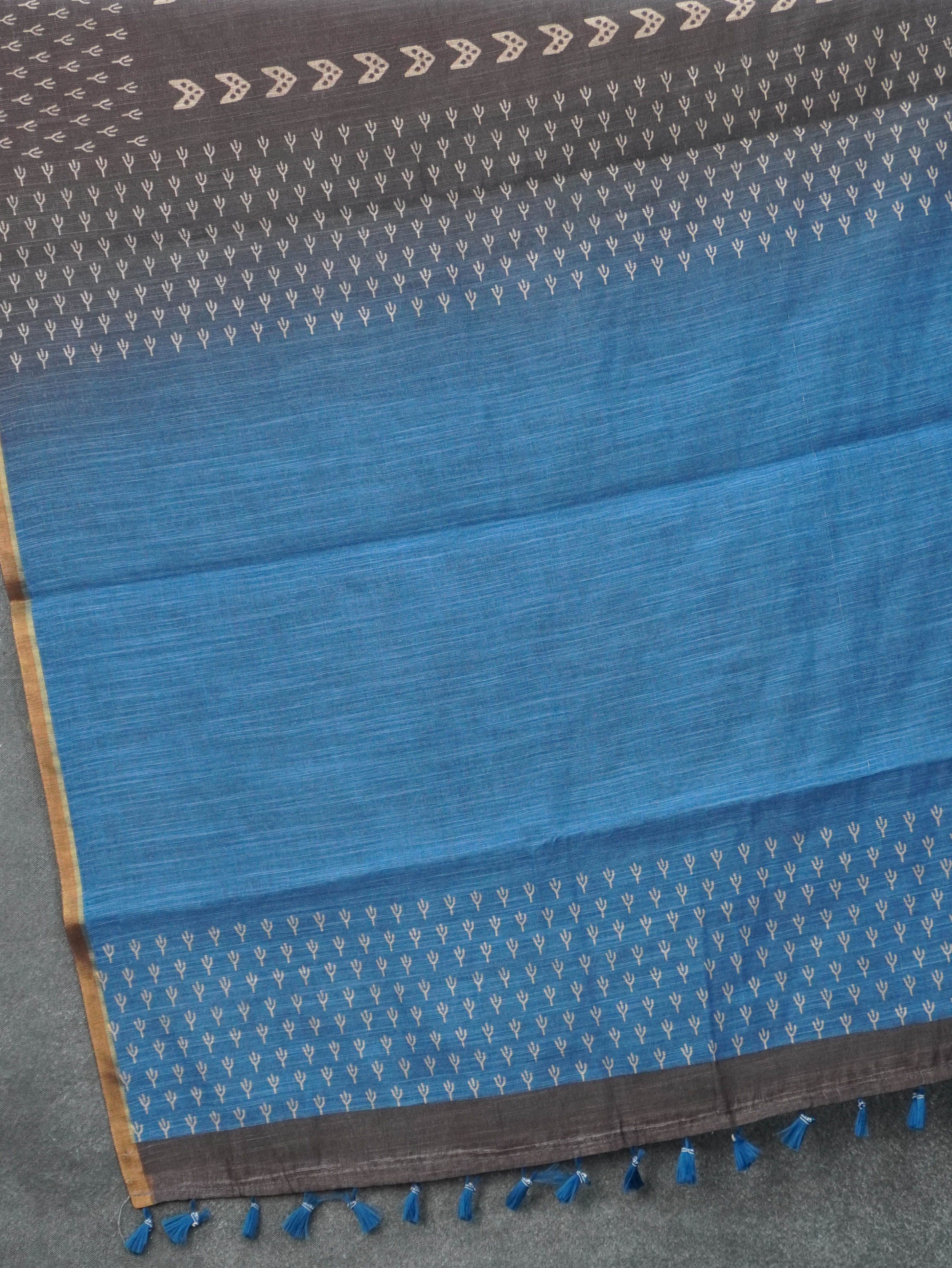Linen Cotton Saree | TTDS3341