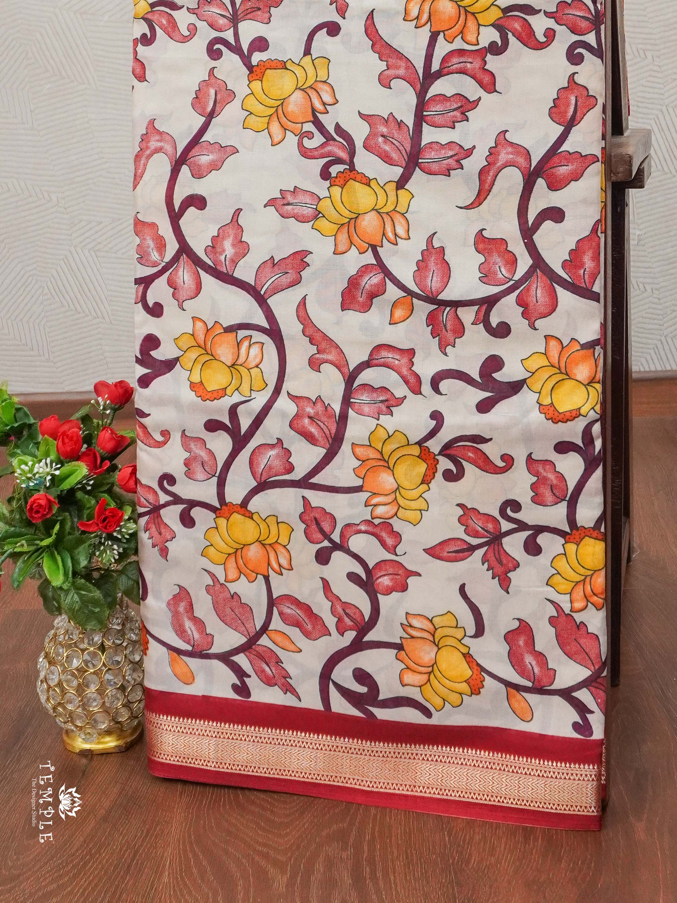 Printed Cotton Saree | TTDS1982