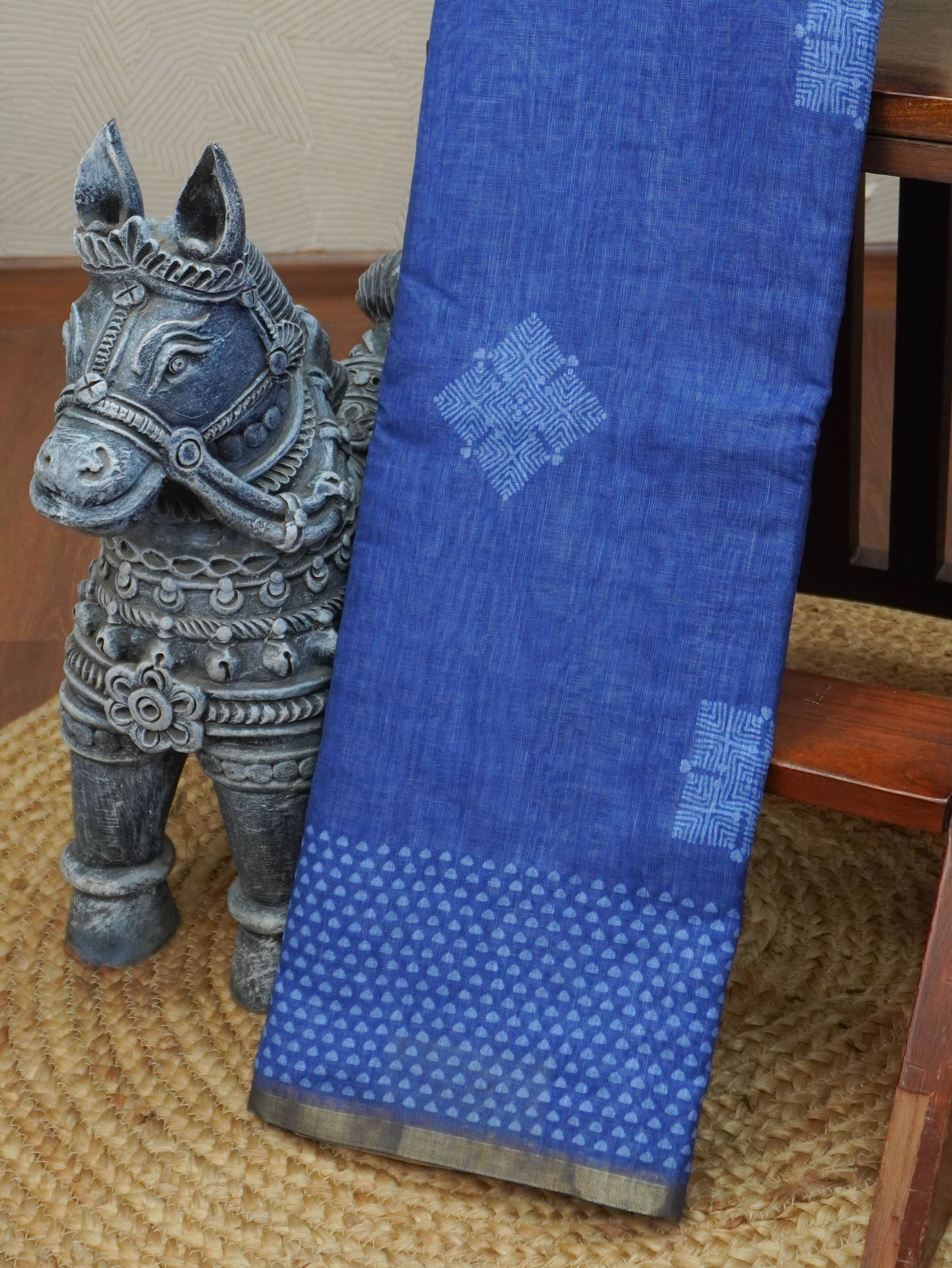 Linen Cotton Saree | TTDS3354