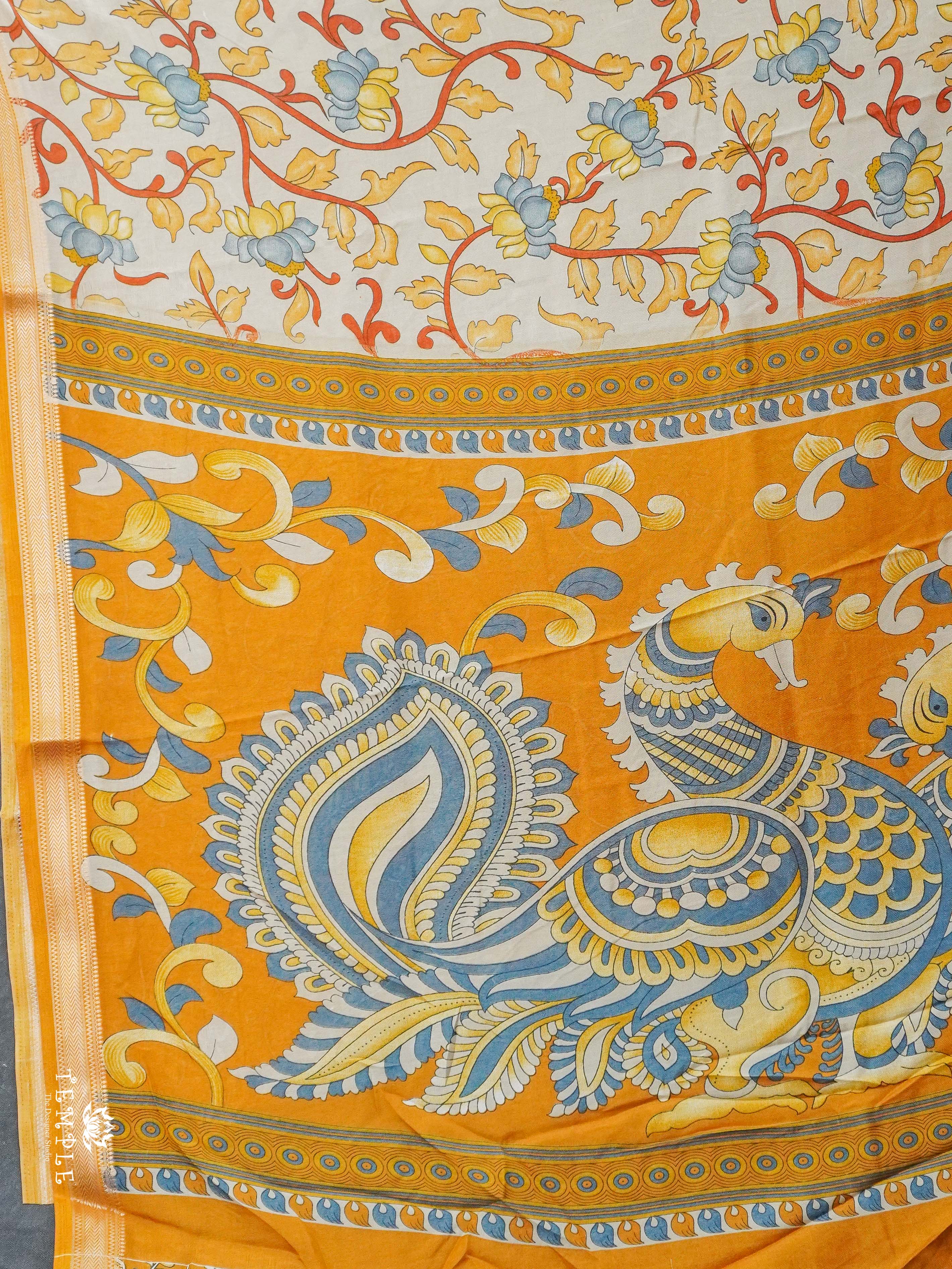 Printed Cotton Saree | TTDS1982