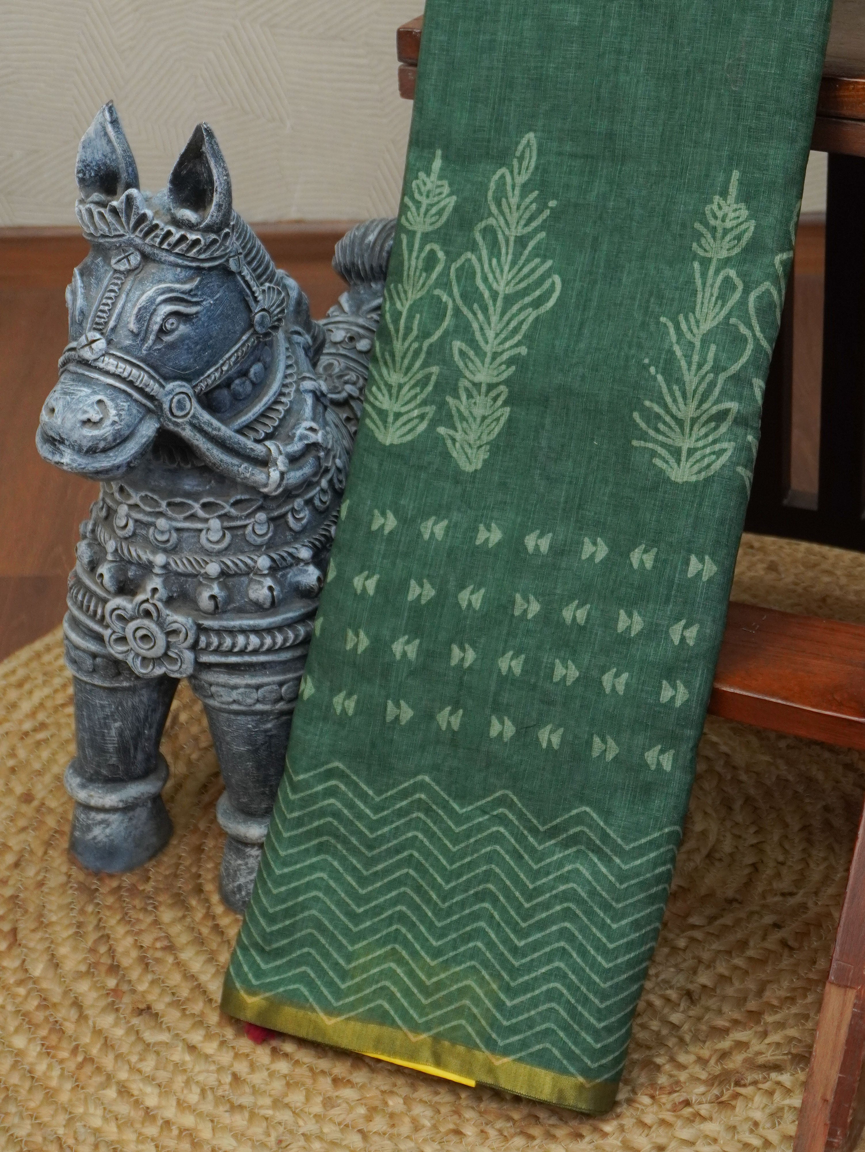 Linen Cotton Saree | TTDS3355